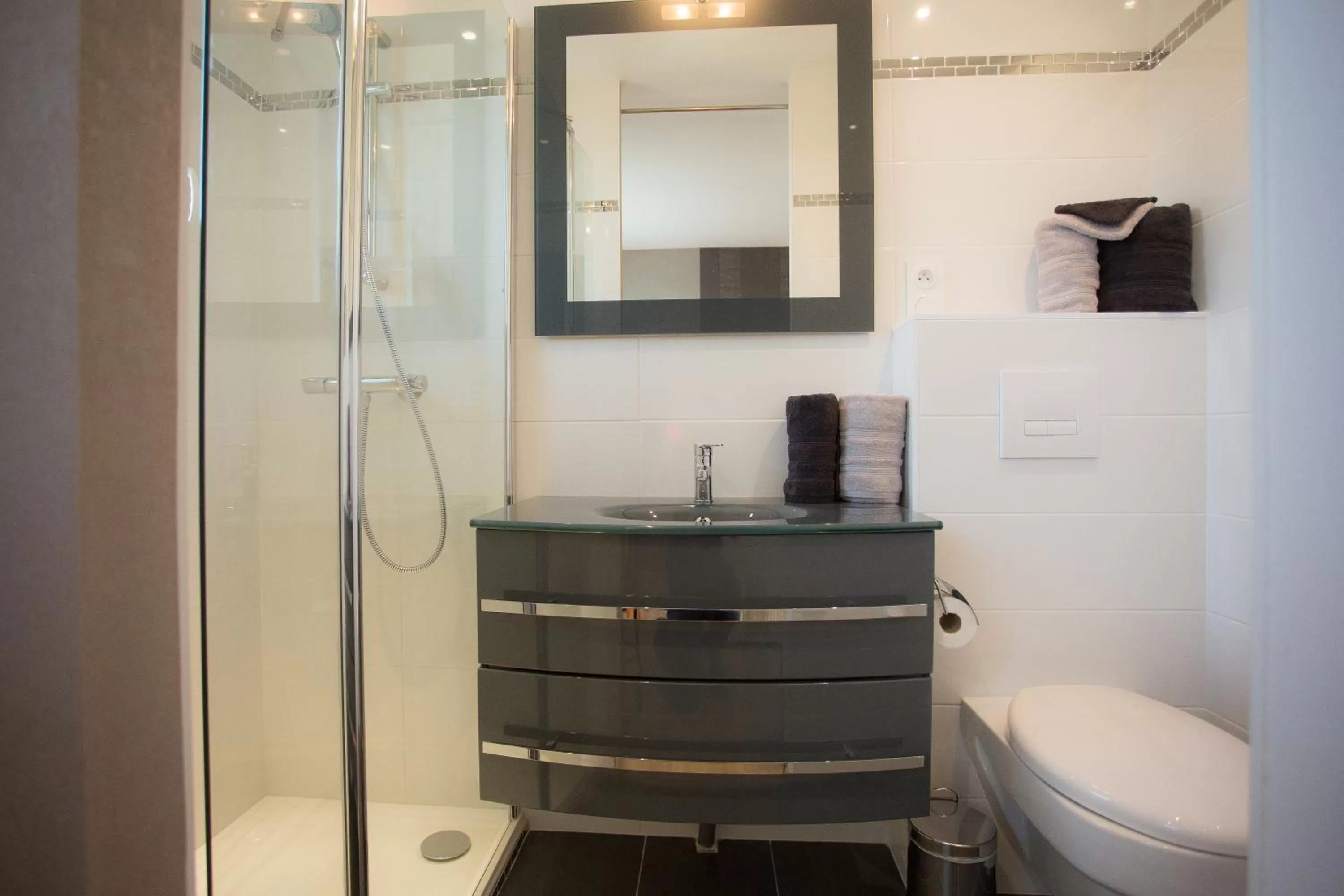 Bathroom in Chambre d'hôtes Les Bruyères