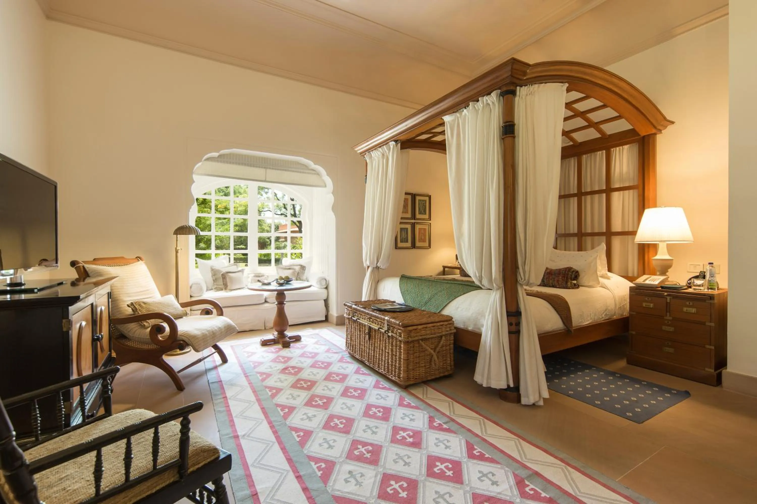 Bed in The Oberoi Rajvilas Jaipur