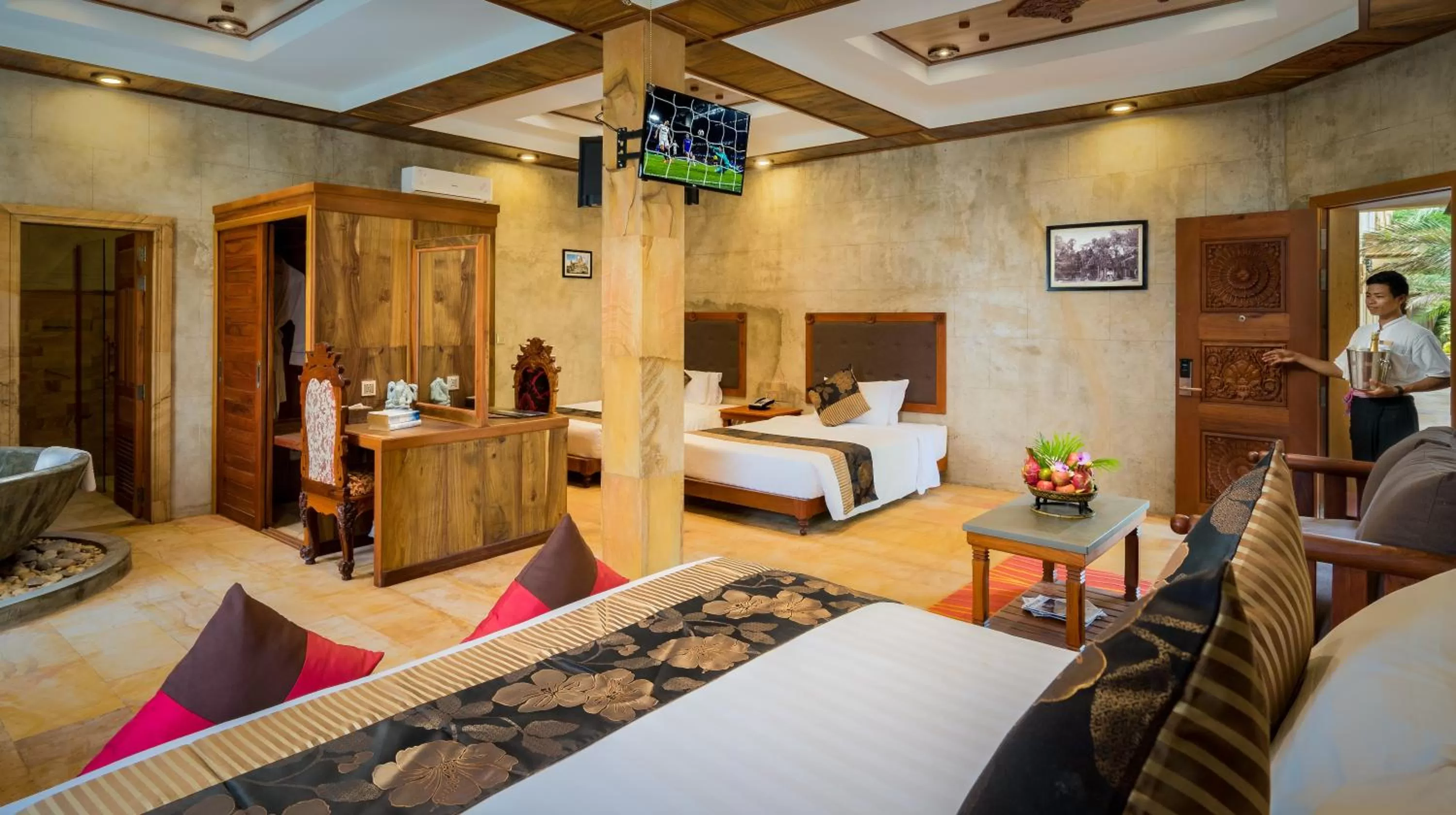 Bedroom in Angkor Style Resort