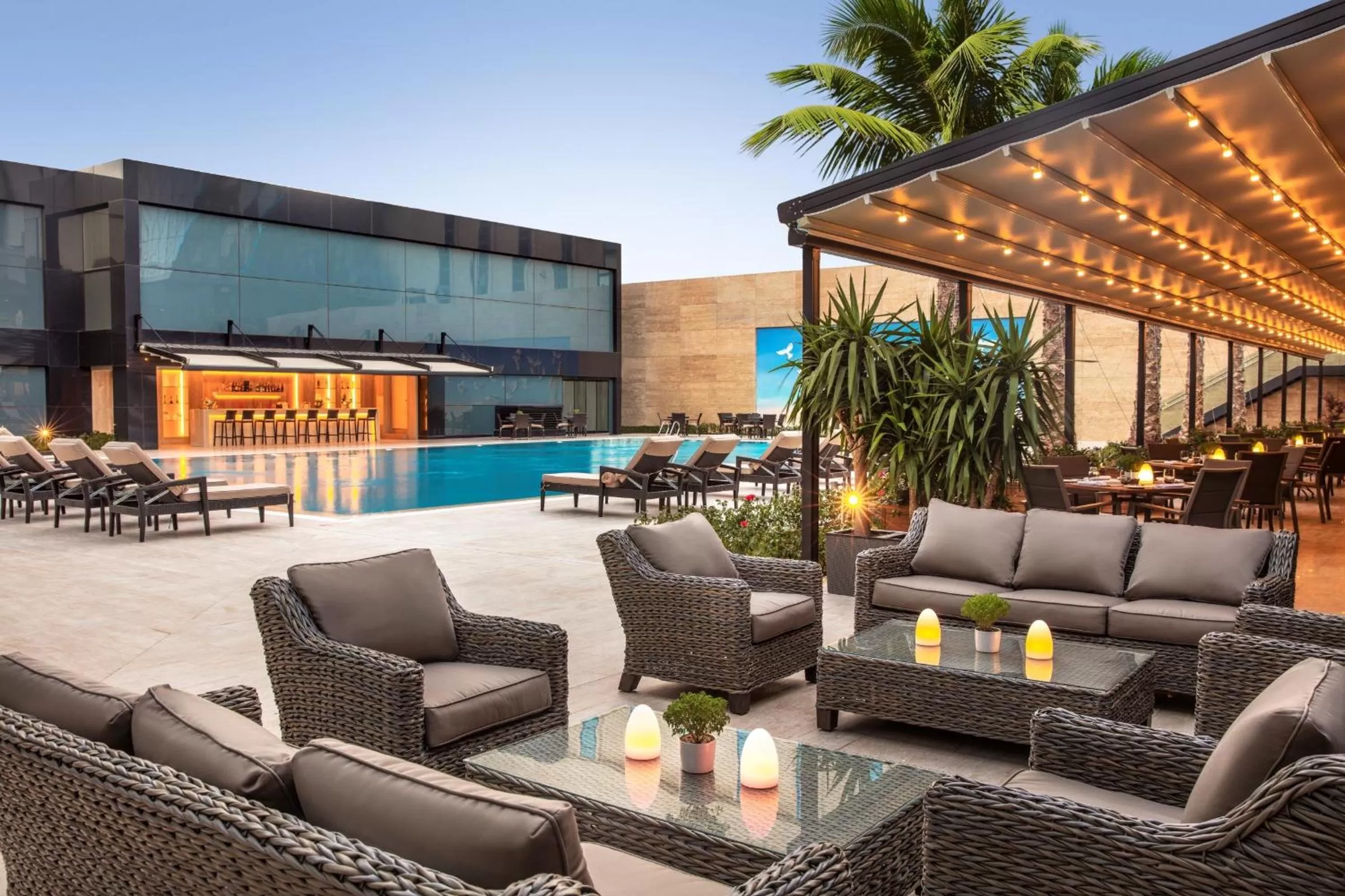 Swimming pool in Burgu Arjaan by Rotana Istanbul Asia