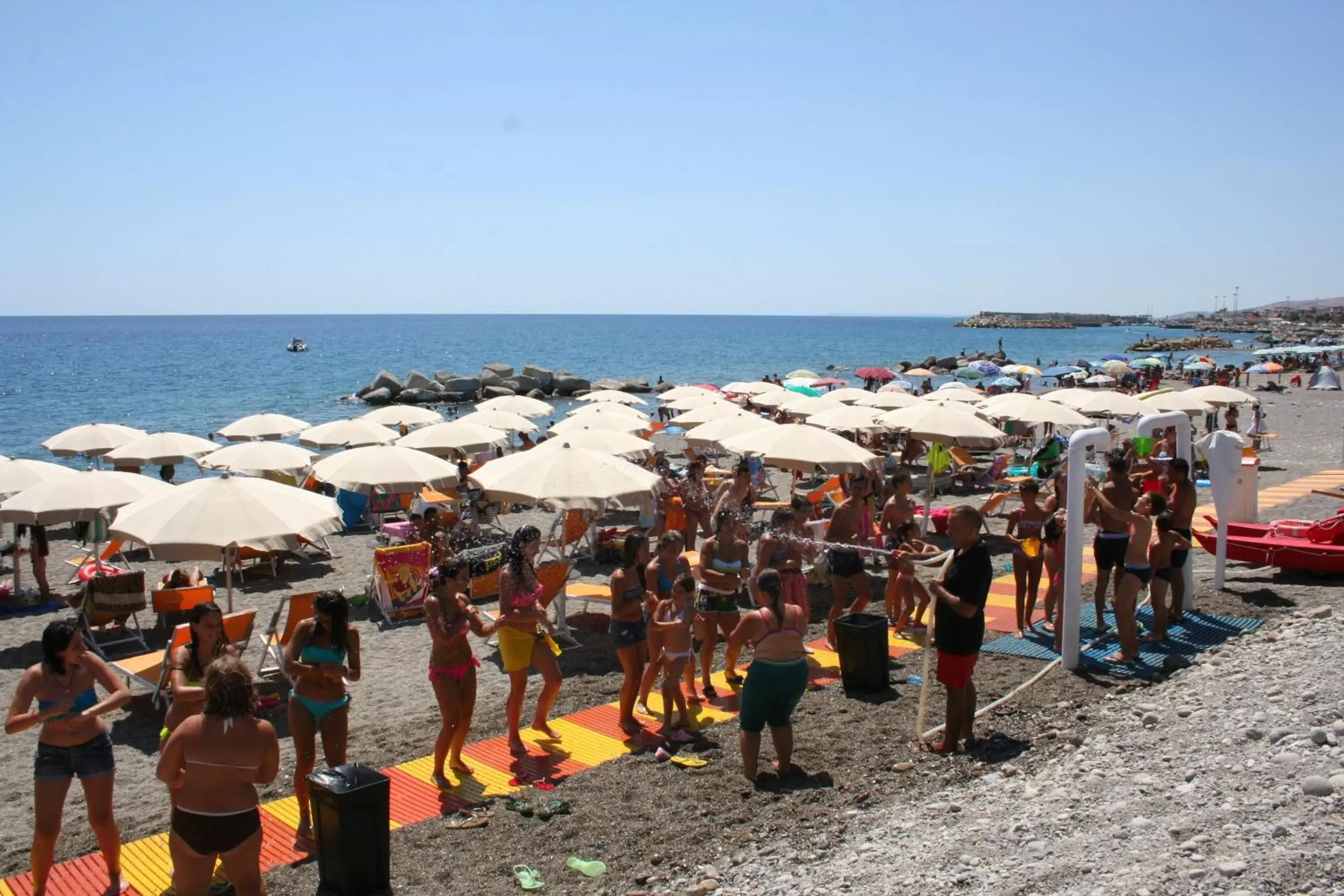 Beach in Hotel Miramare