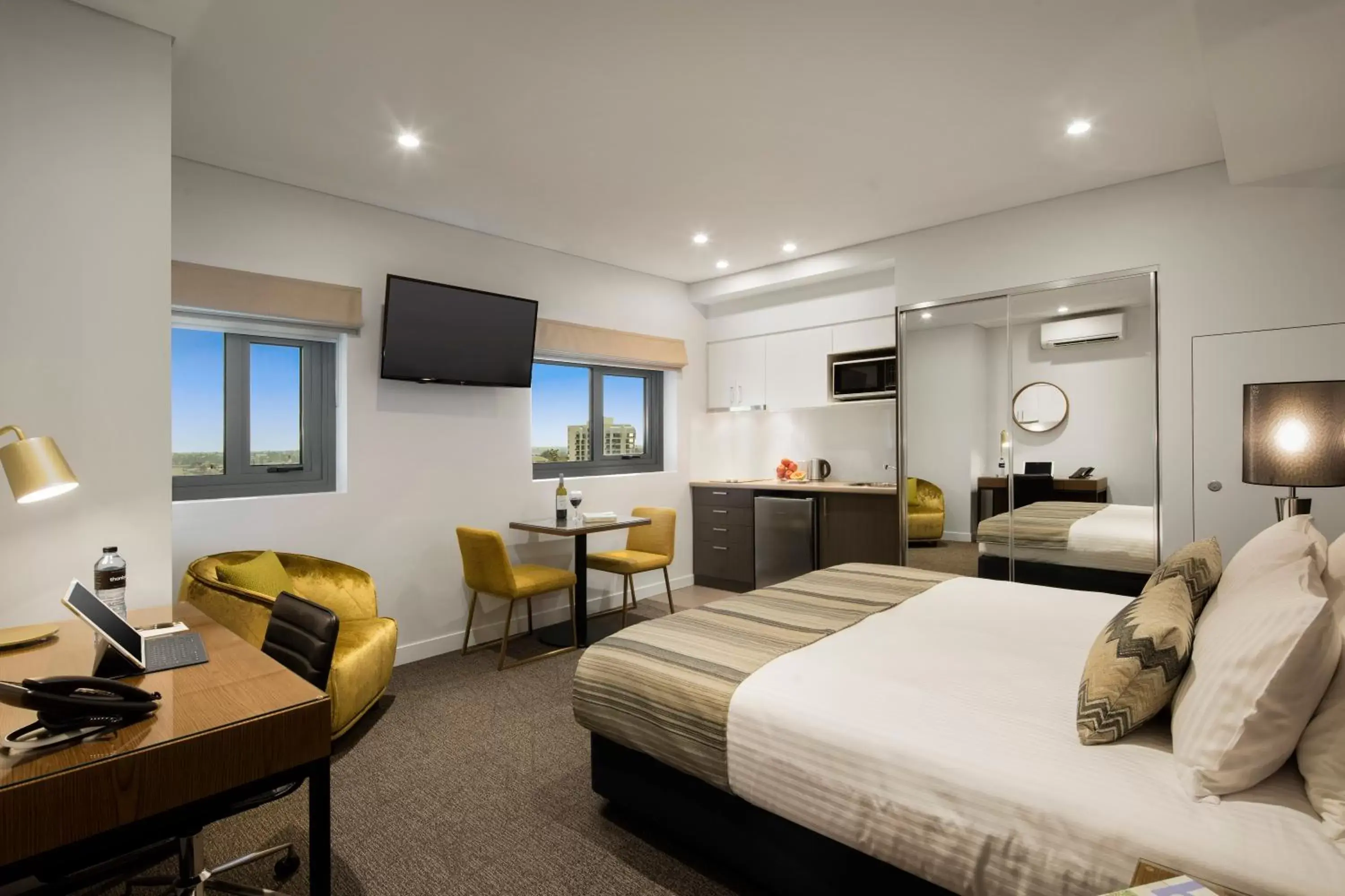 Bed in Quest East Perth