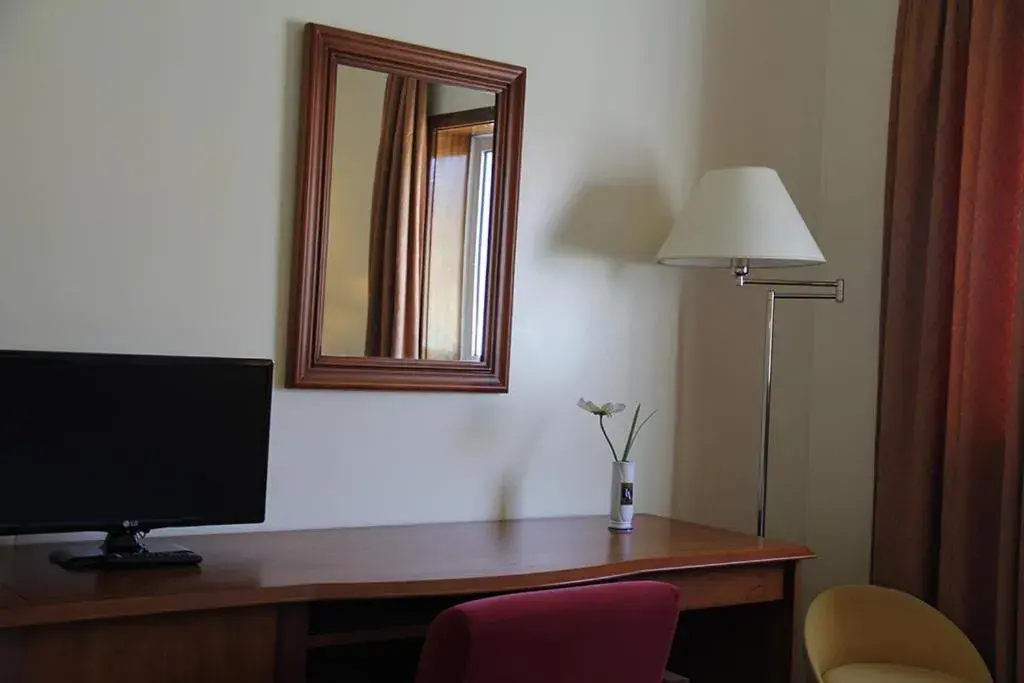 Decorative detail, TV/Entertainment Center in Hotel Ulveira