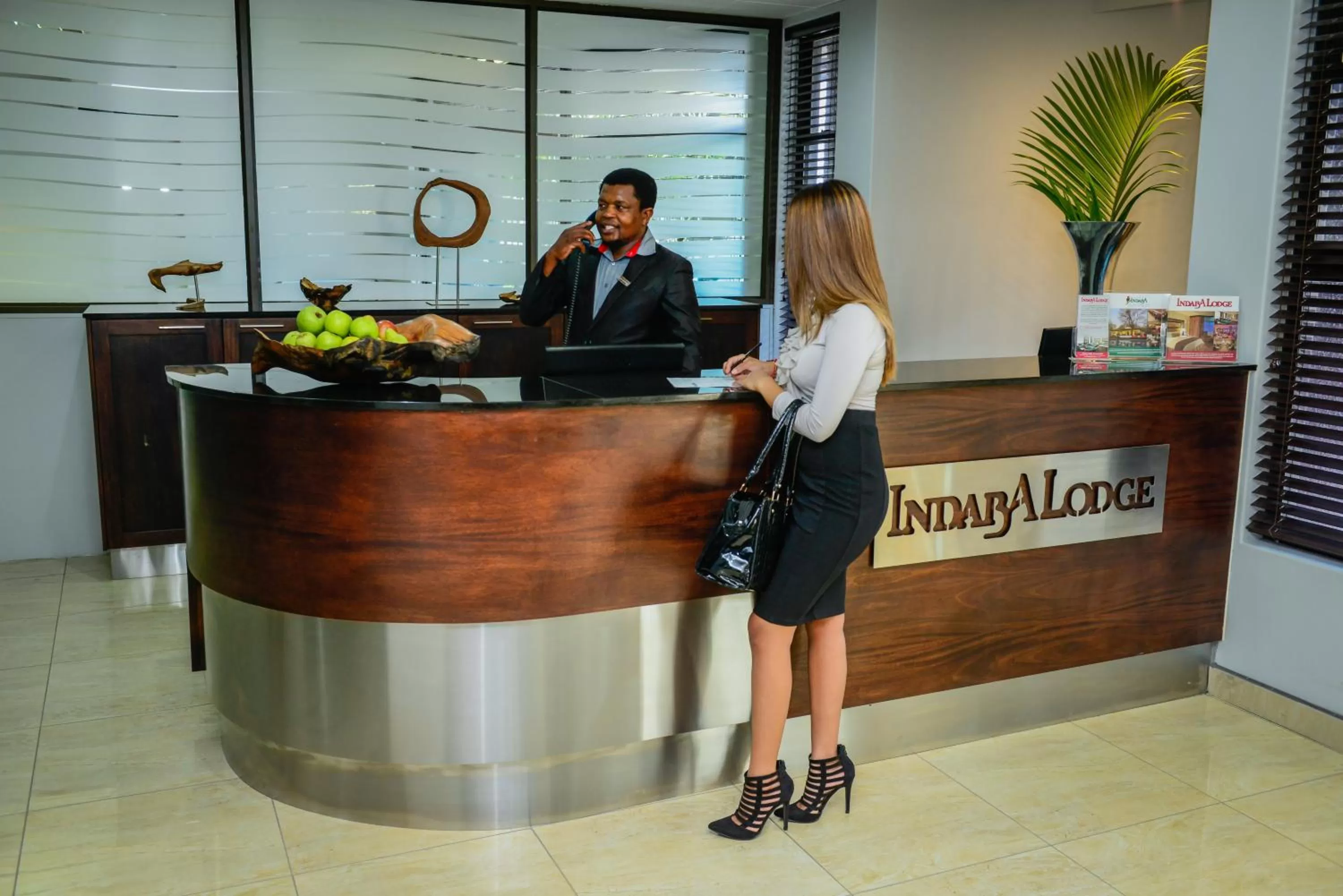 Lobby or reception in Indaba Lodge Hotel Richards Bay