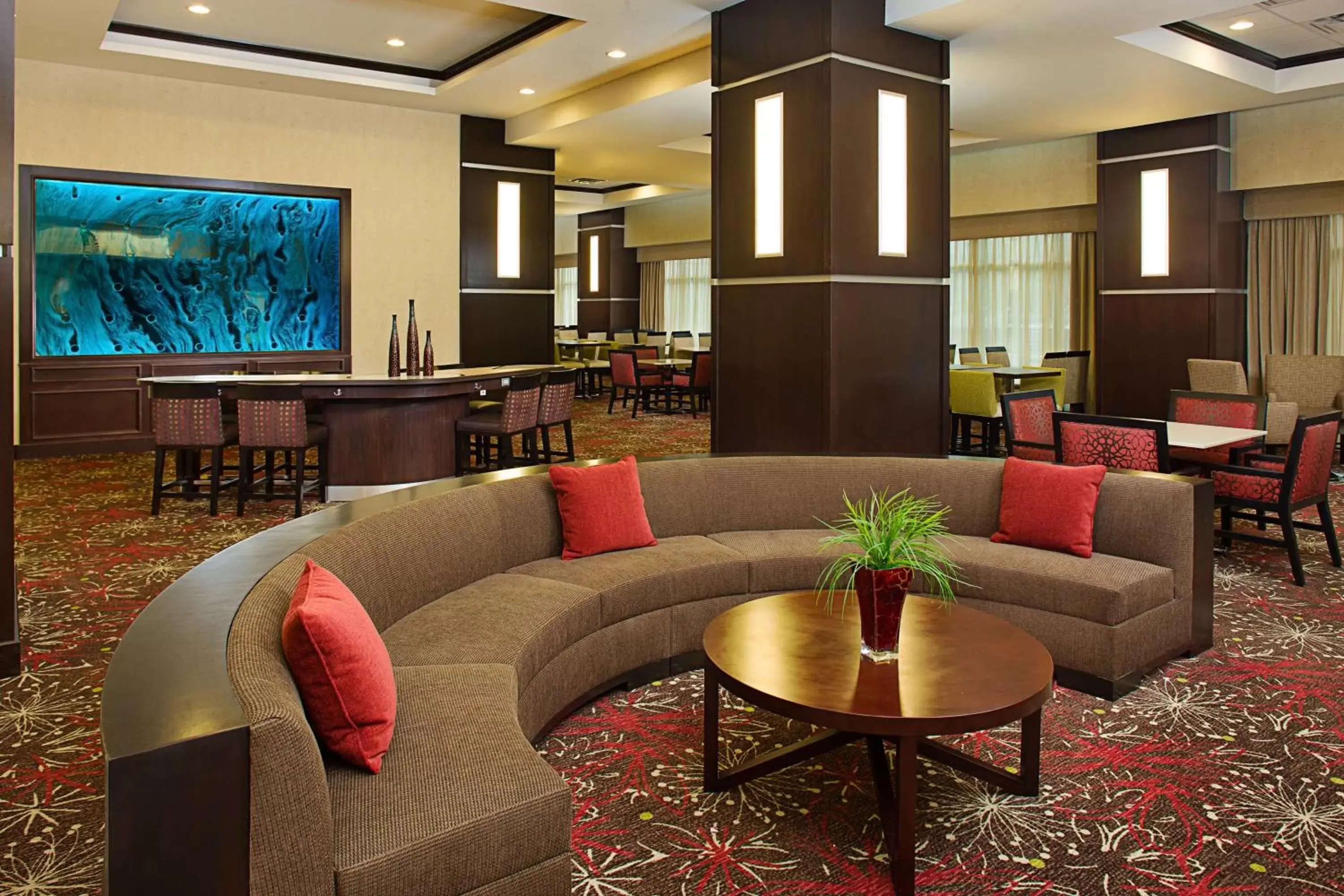 Lobby or reception, Lounge/Bar in Homewood Suites Dallas Downtown