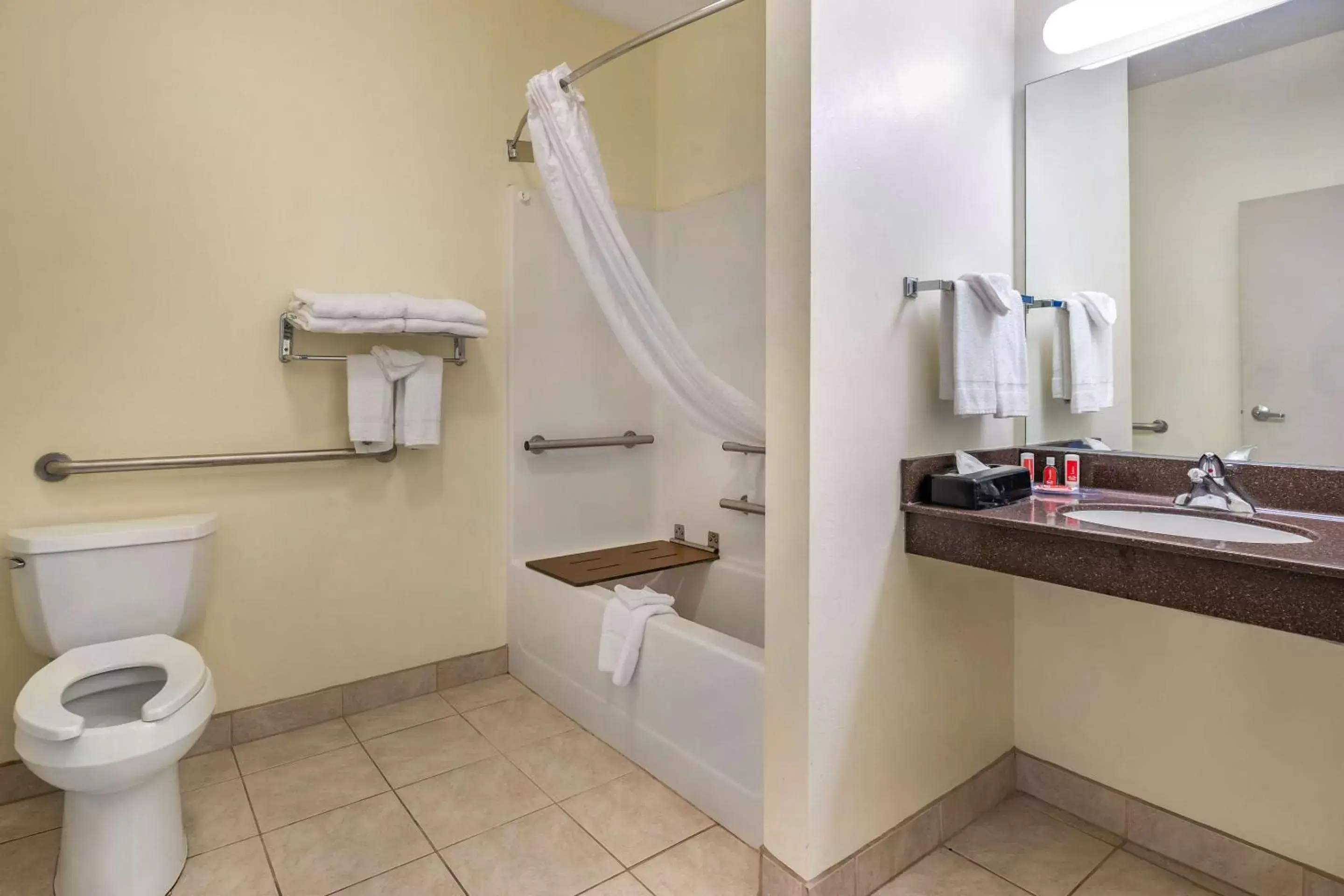 Bathroom in Econo Lodge Inn & Suites Fairgrounds