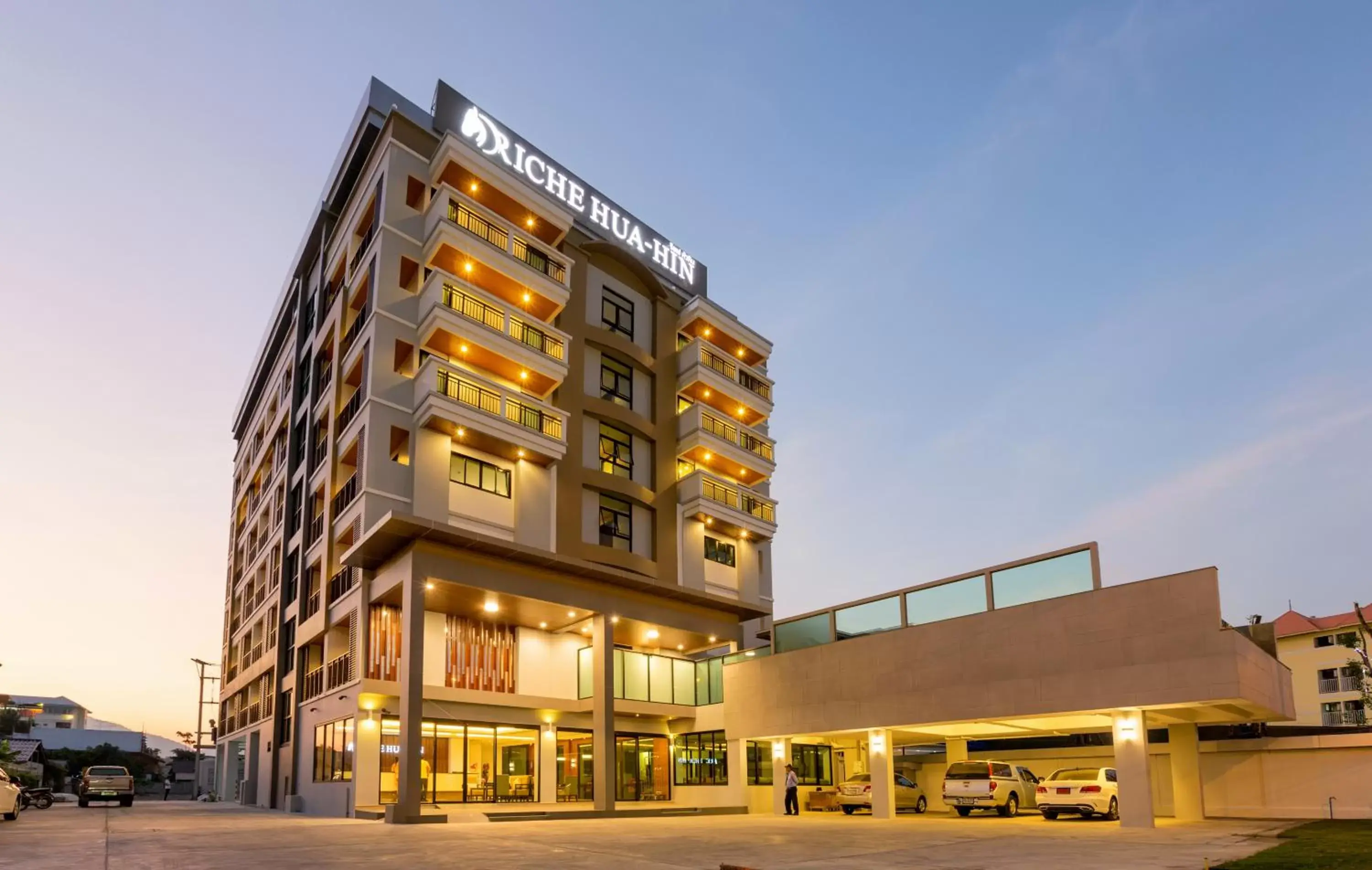 Facade/entrance in Riche Hua Hin Hotel - SHA Plus Facade/entrance in Riche Hua Hin Hotel - SHA Plus