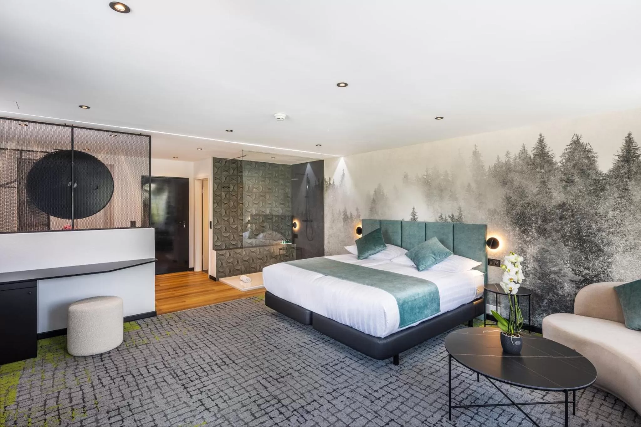 Bed in Hotel Rheingerbe