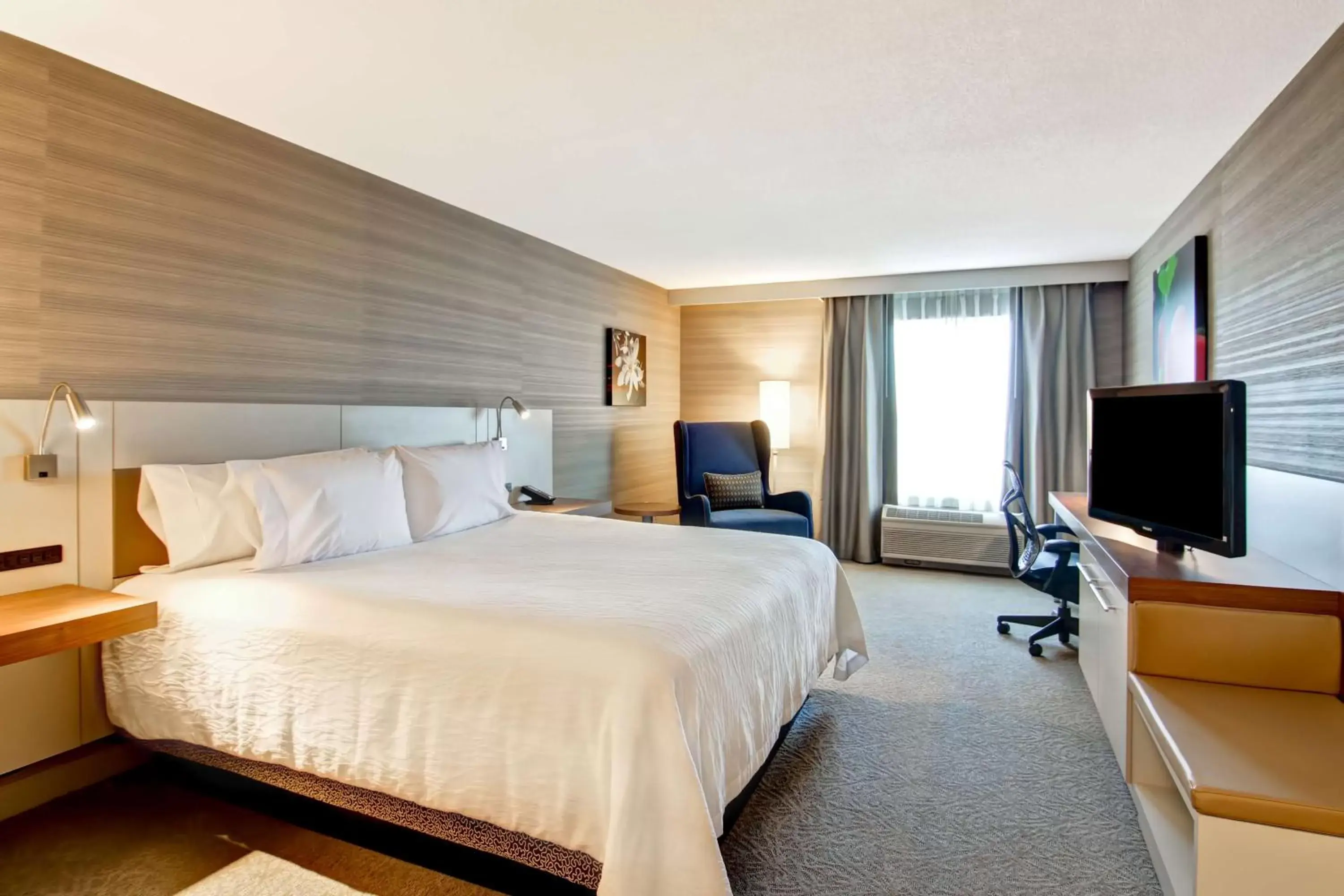 View (from property/room), Bed in Hilton Garden Inn Toronto/Mississauga