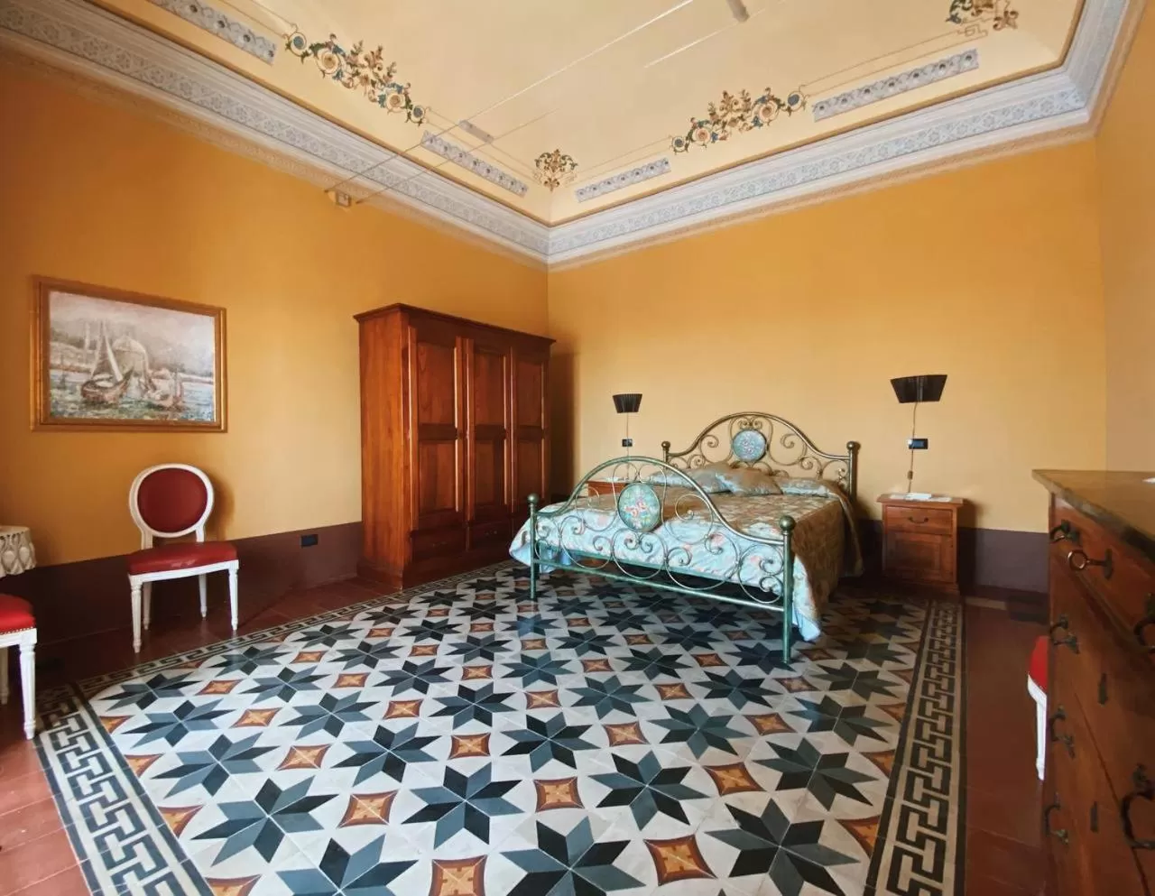 Bedroom, Bed in Palazzo Gambuzza