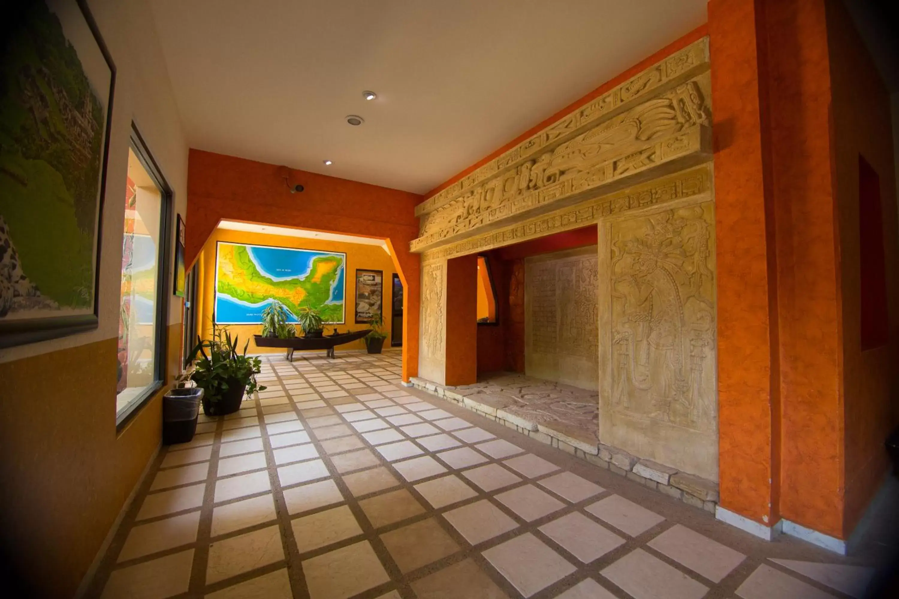 Decorative detail in Hotel Maya Tulipanes Palenque