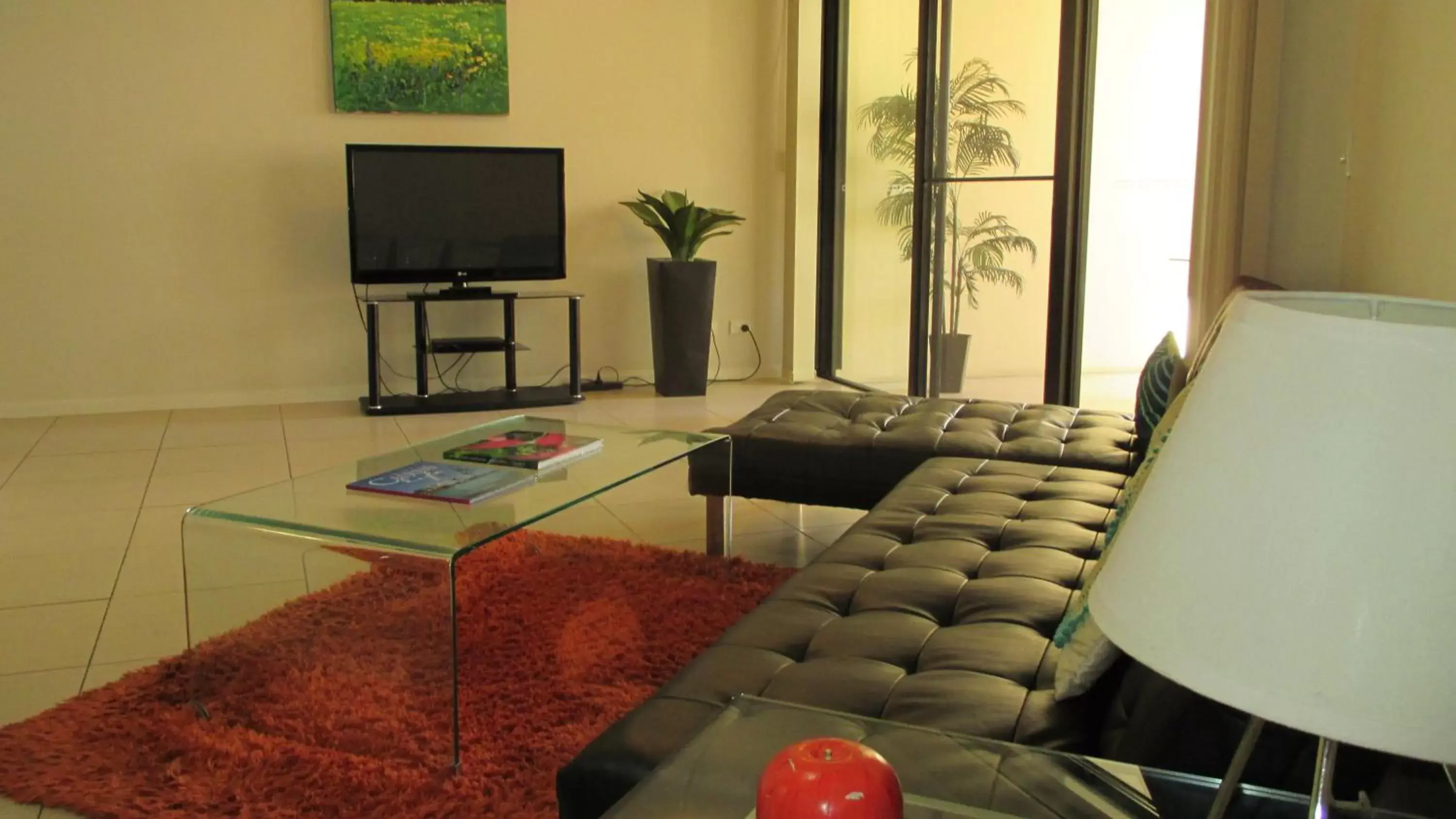 Living room, Seating Area in Edge Apartments Cairns