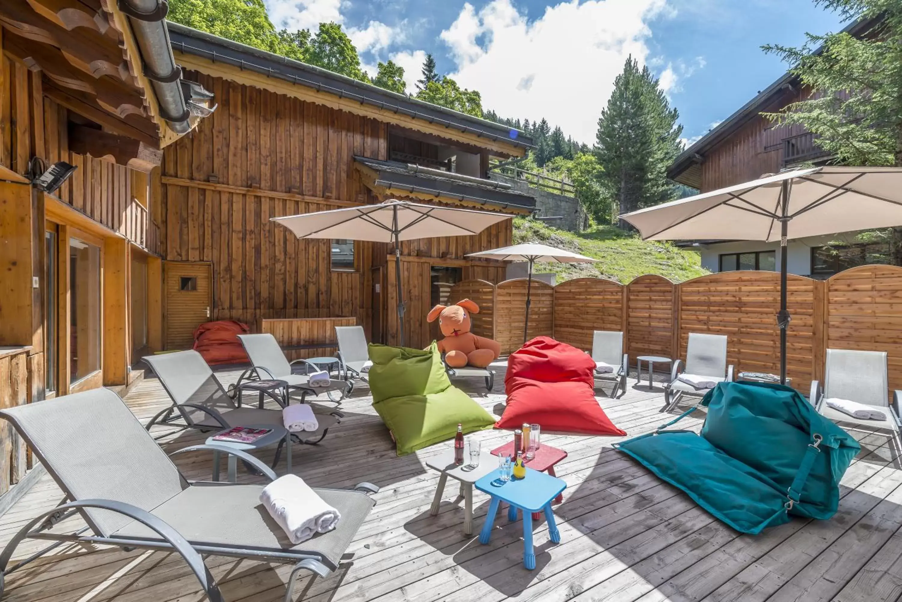 Patio in Hotel La Chaudanne