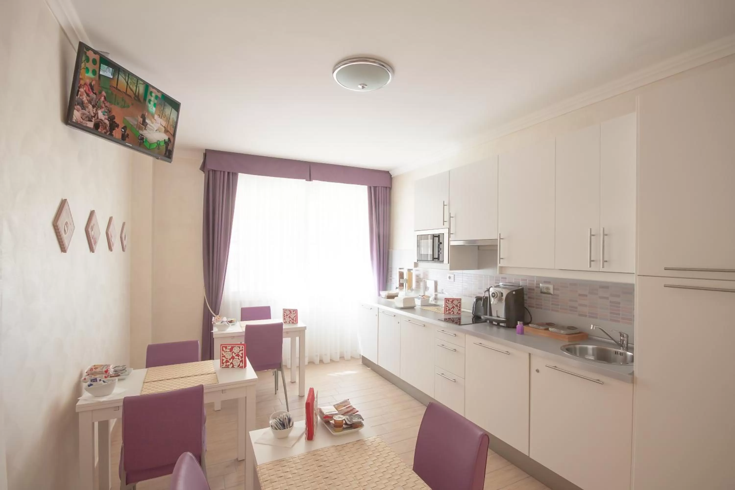 Kitchen or kitchenette in Rome Kings Suite