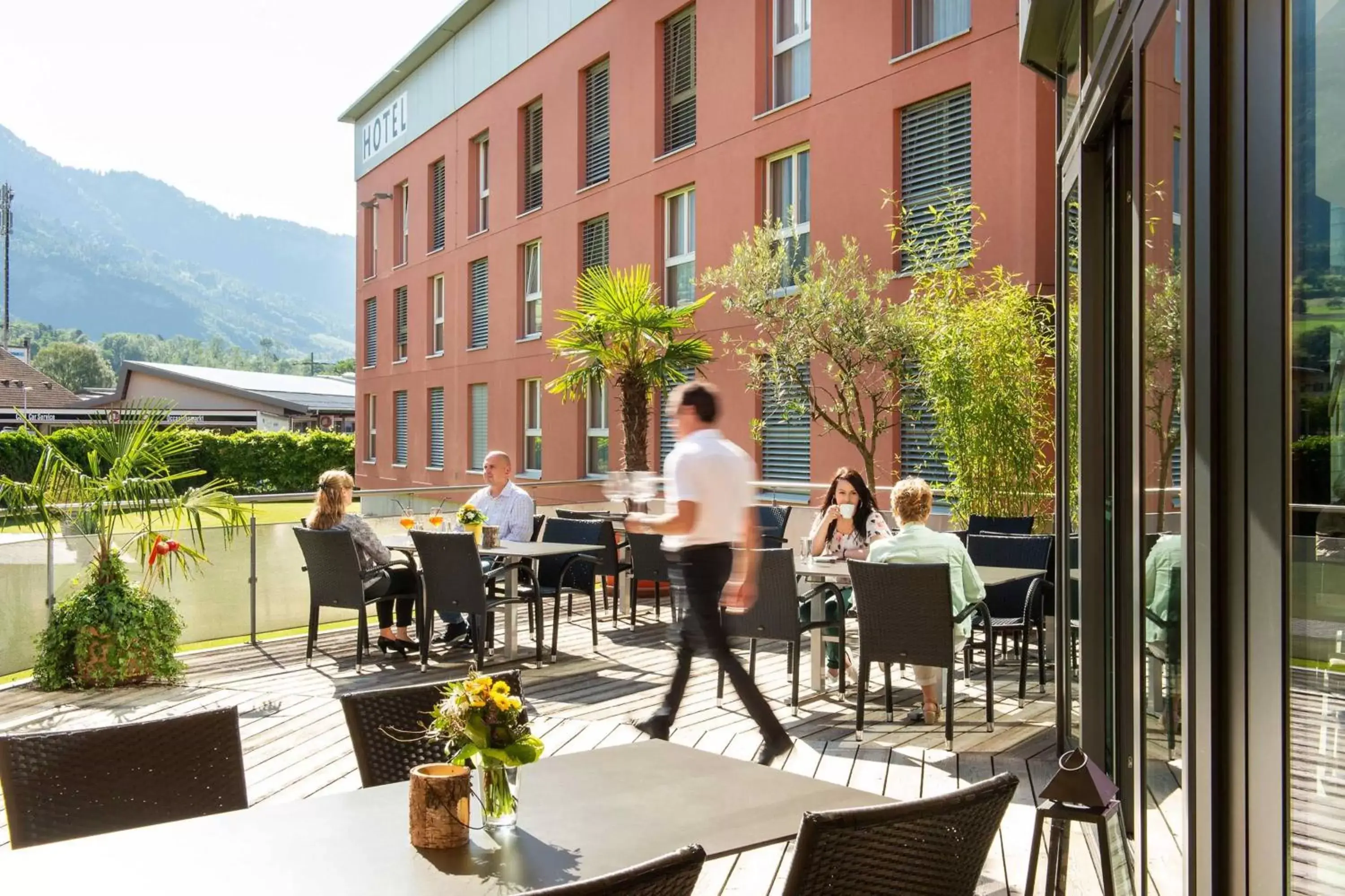 Balcony/Terrace in Swiss Heidi Hotel