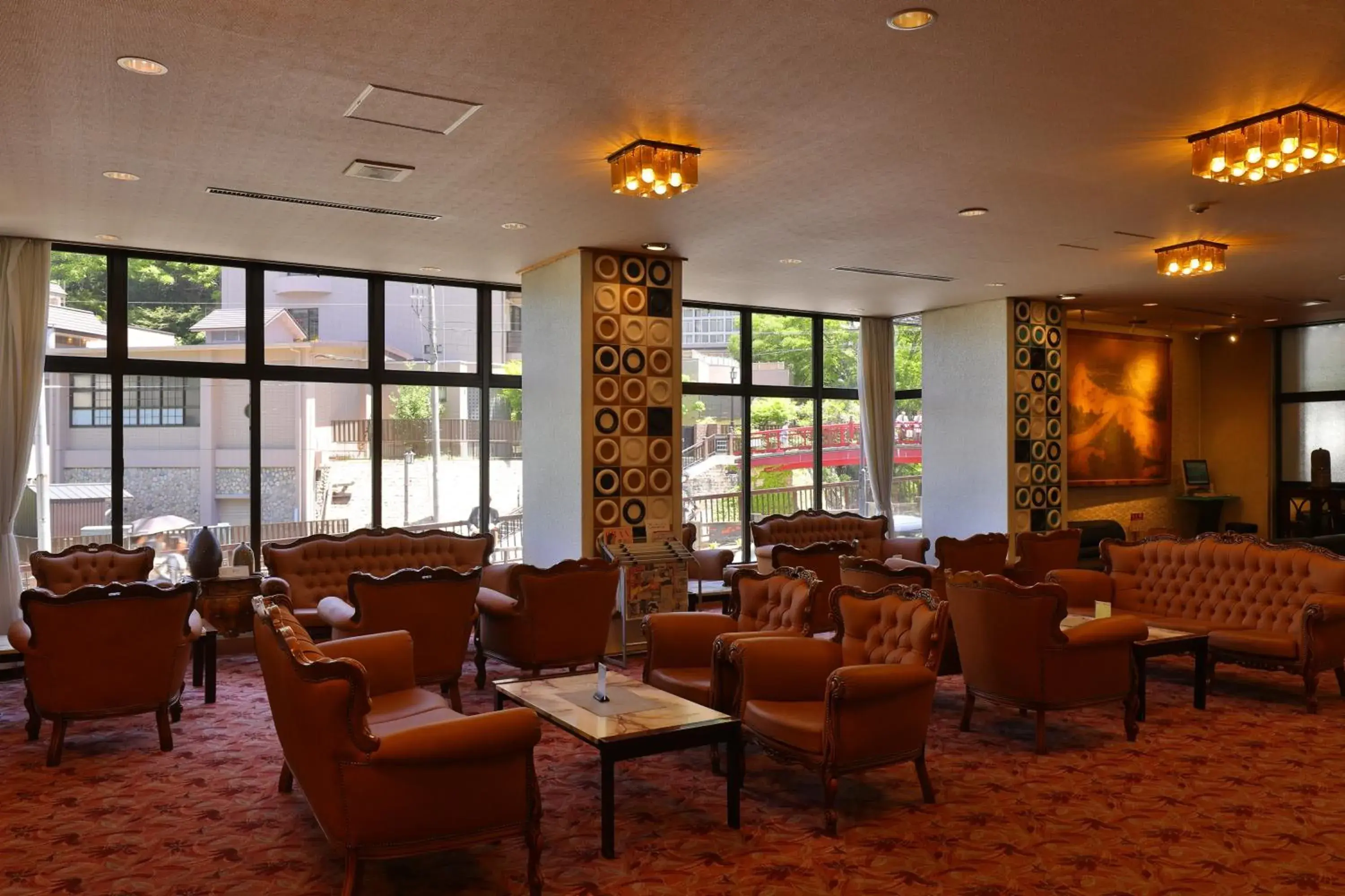 Lobby or reception in Ryokan Arima Gyoen