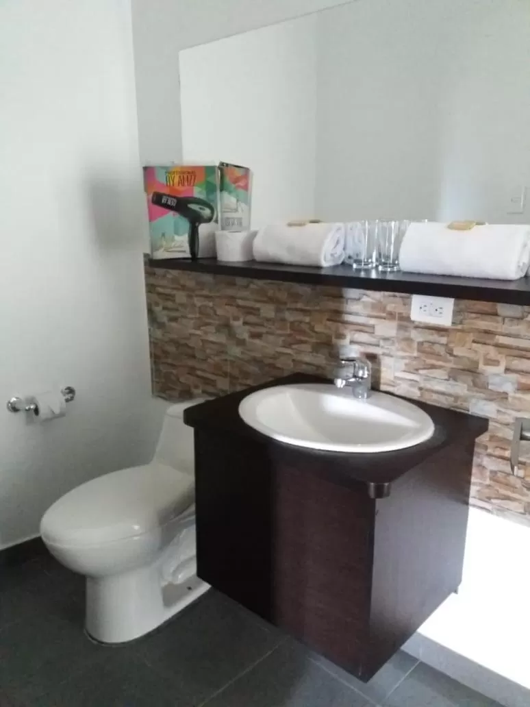 Bathroom in Hotel Anzea