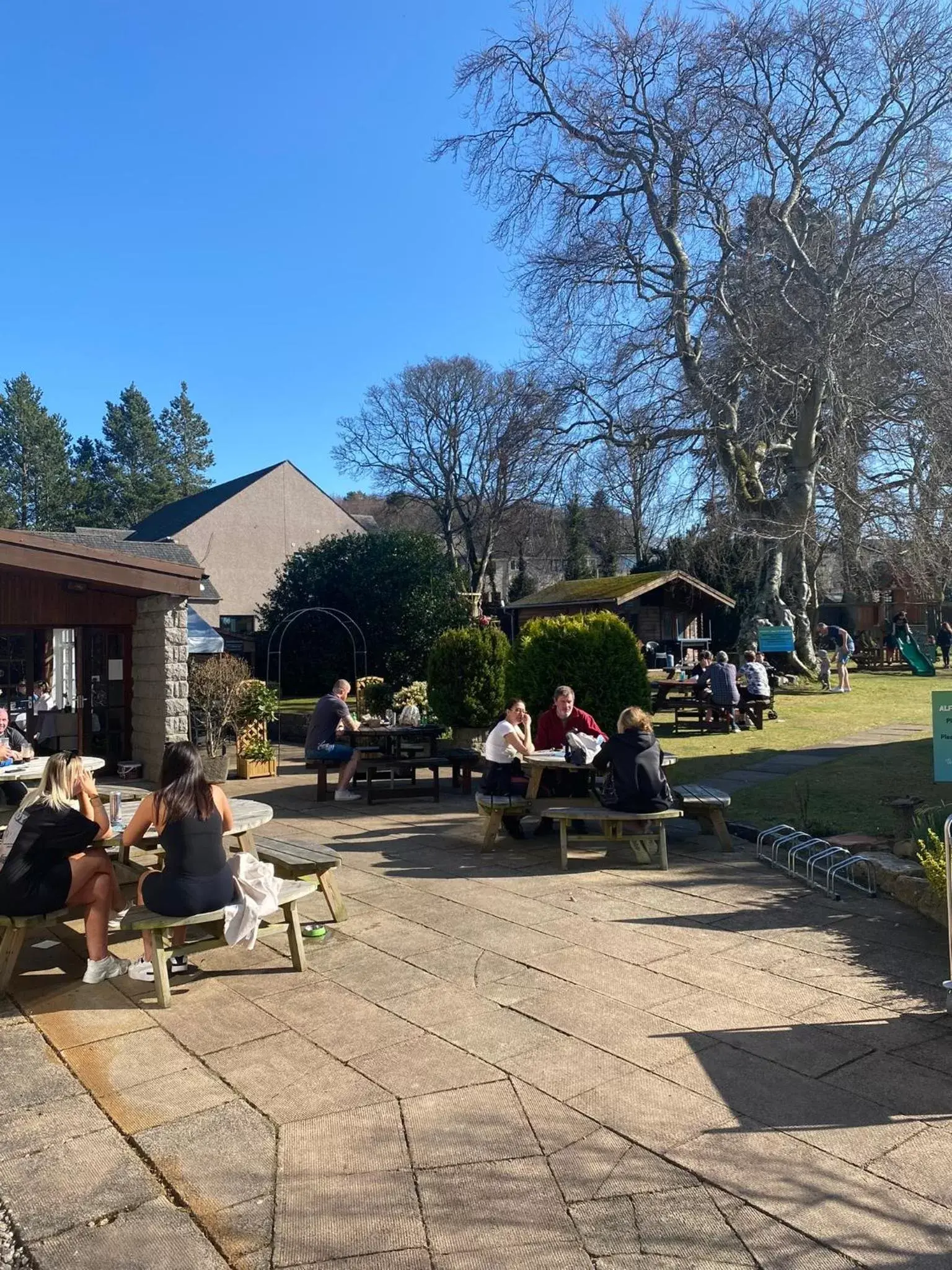 Garden view in Bennachie Lodge Hotel in Kemnay