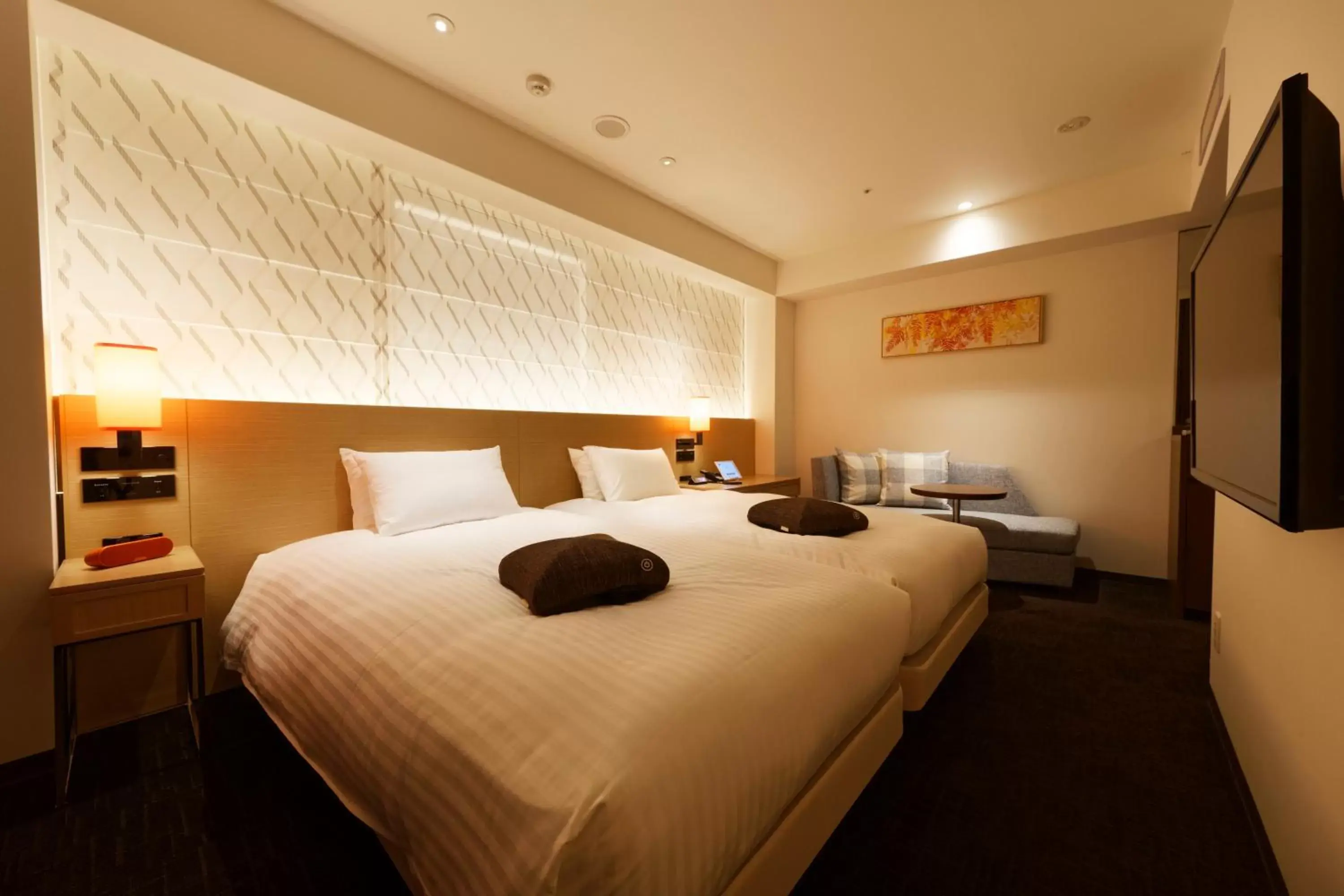 Photo of the whole room, Bed in HOTEL FORZA HAKATA-GUCHI