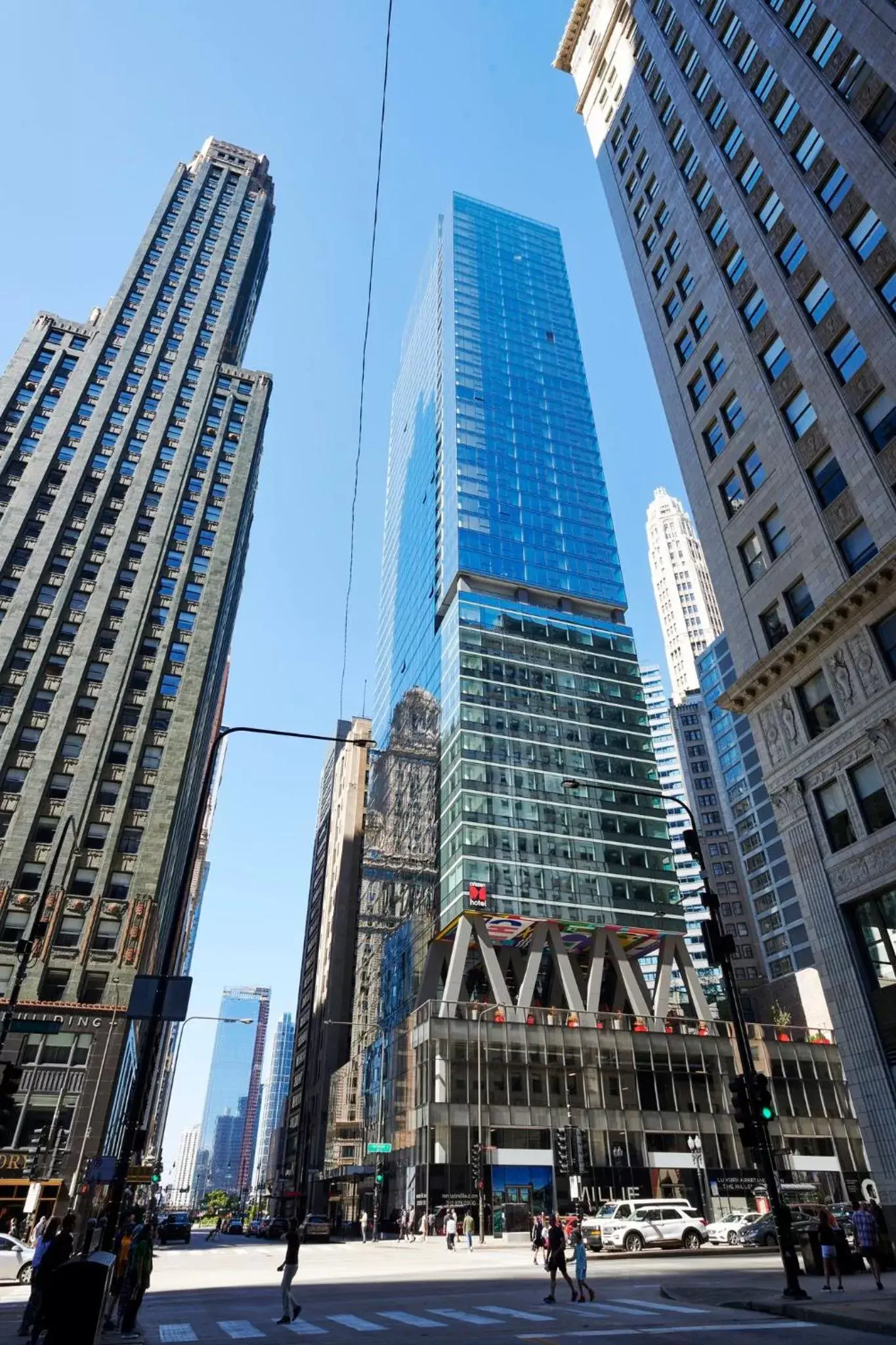 Property building in citizenM Chicago Downtown Property building in citizenM Chicago Downtown