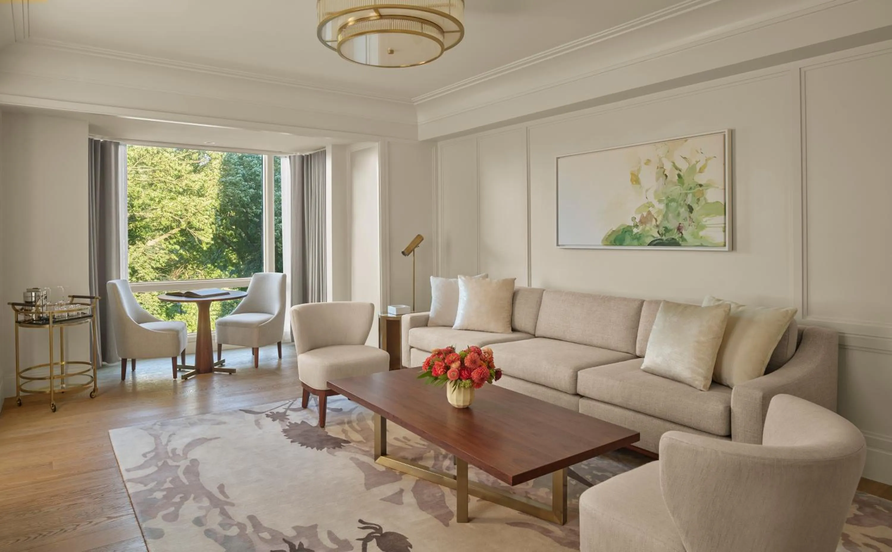 Living room in The Newbury Boston