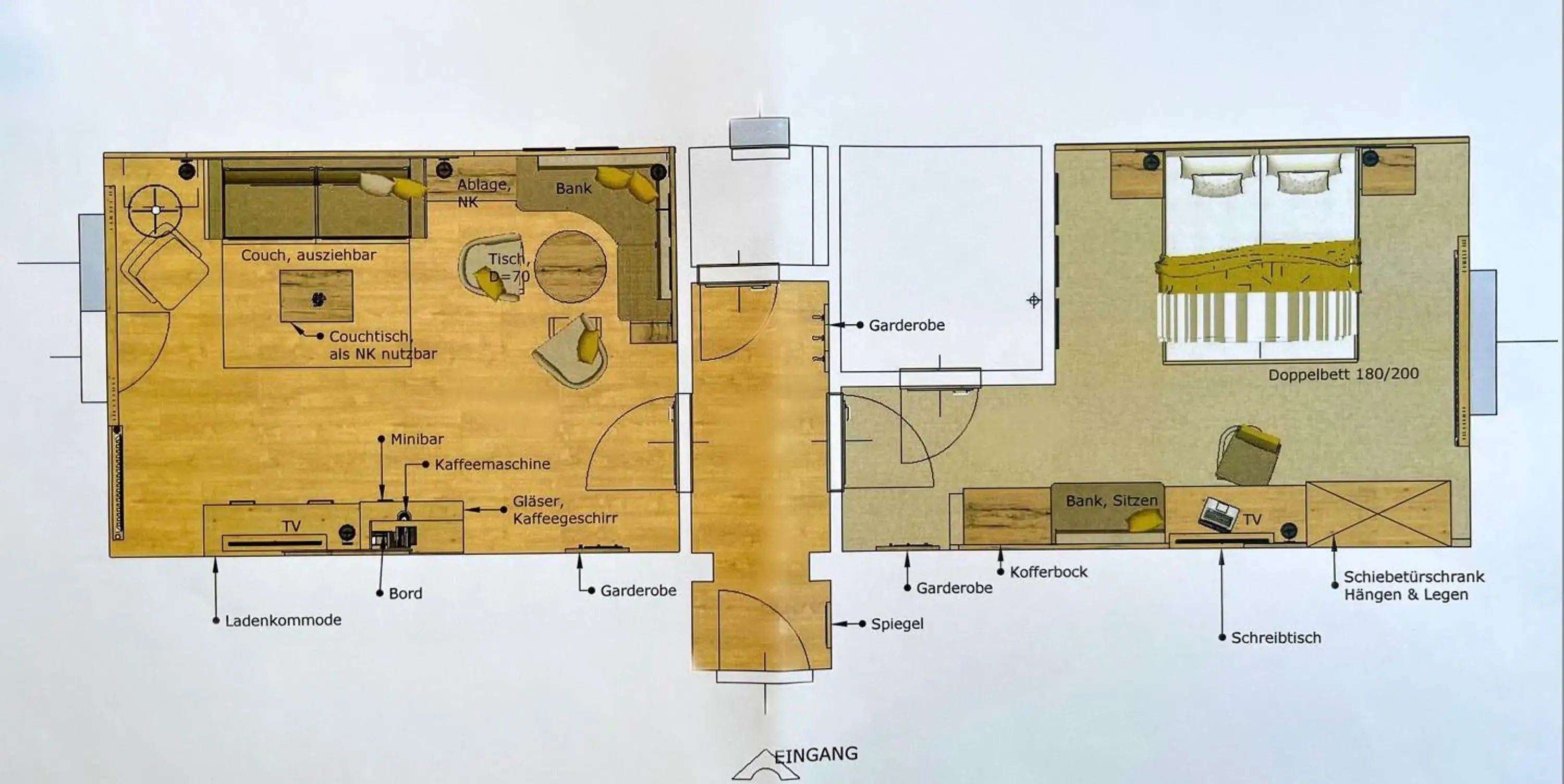 Floor Plan in Hotel Kärnten
