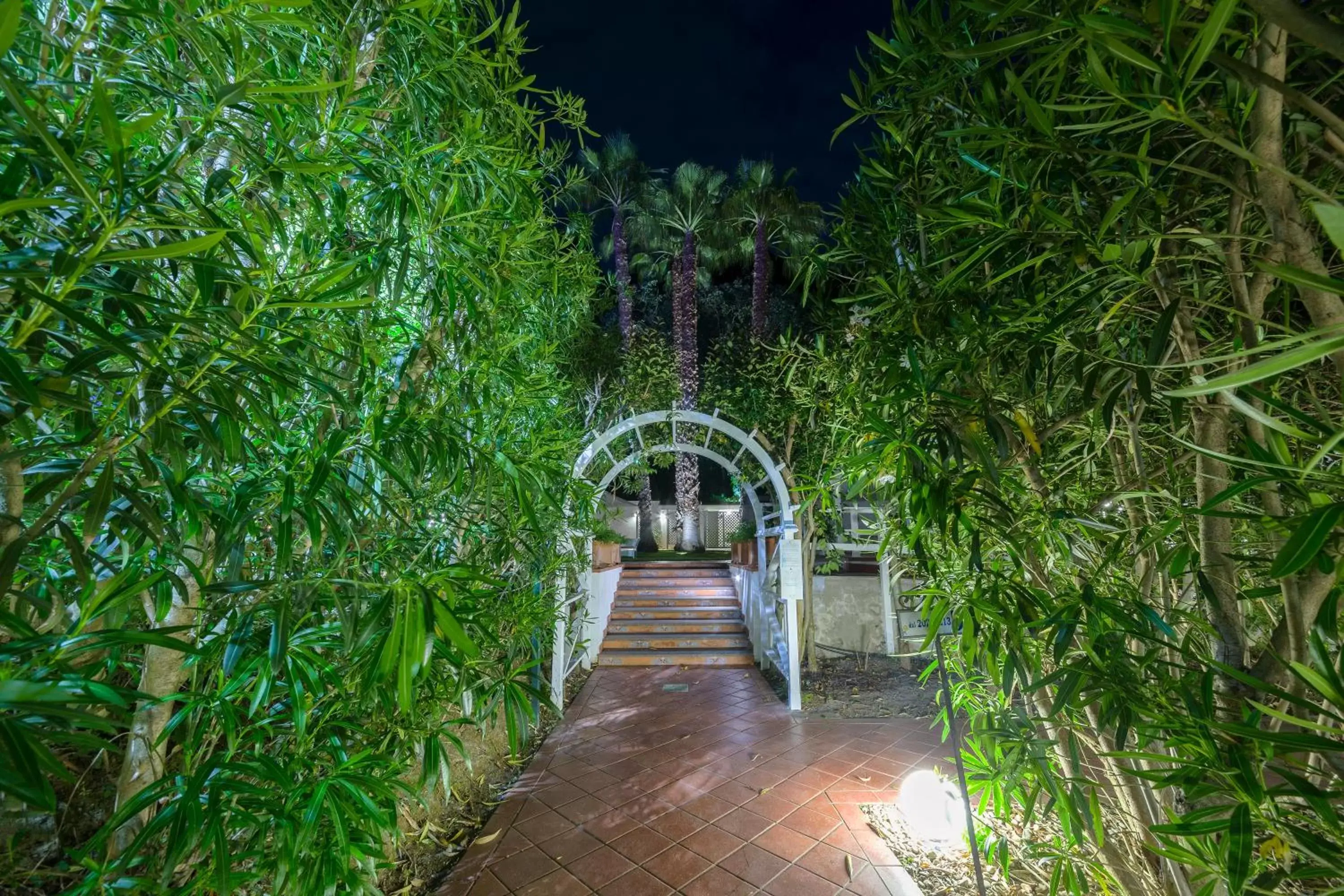 Inner courtyard view in Agave Hotel