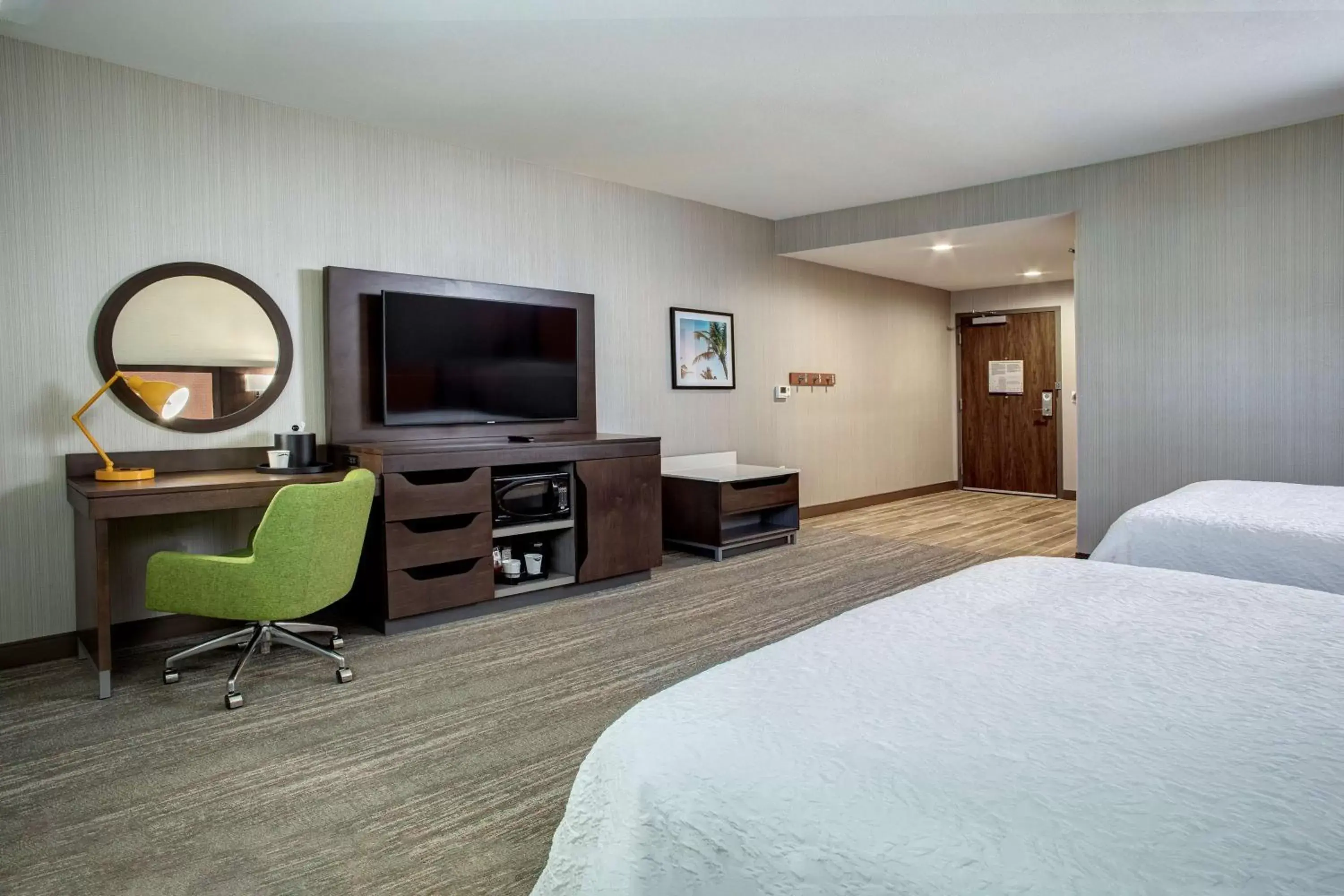 Bedroom, TV/Entertainment Center in Hampton Inn & Suites Indio, Ca