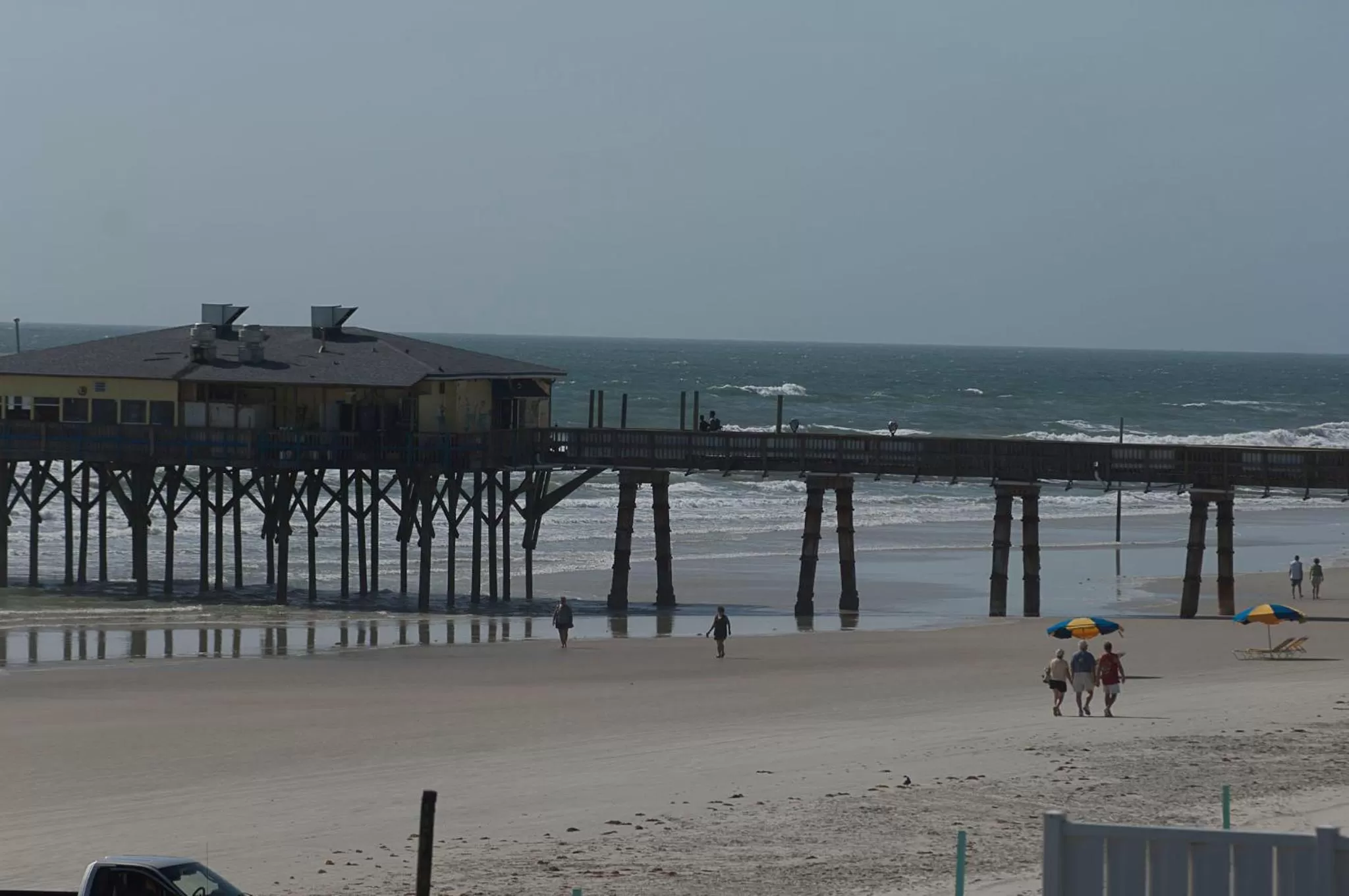 Beach in Sand Castle Motel
