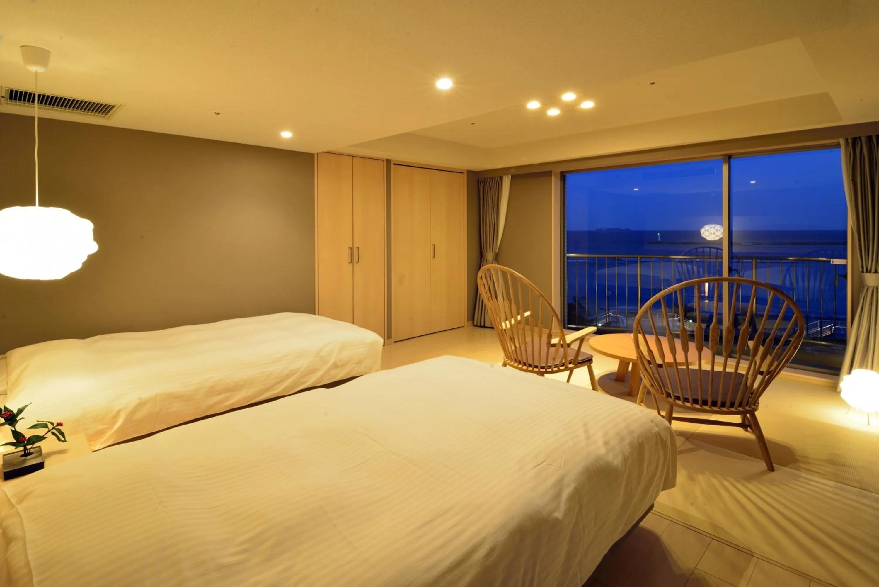 Night, Bed in Atami Seaside Spa & Resort