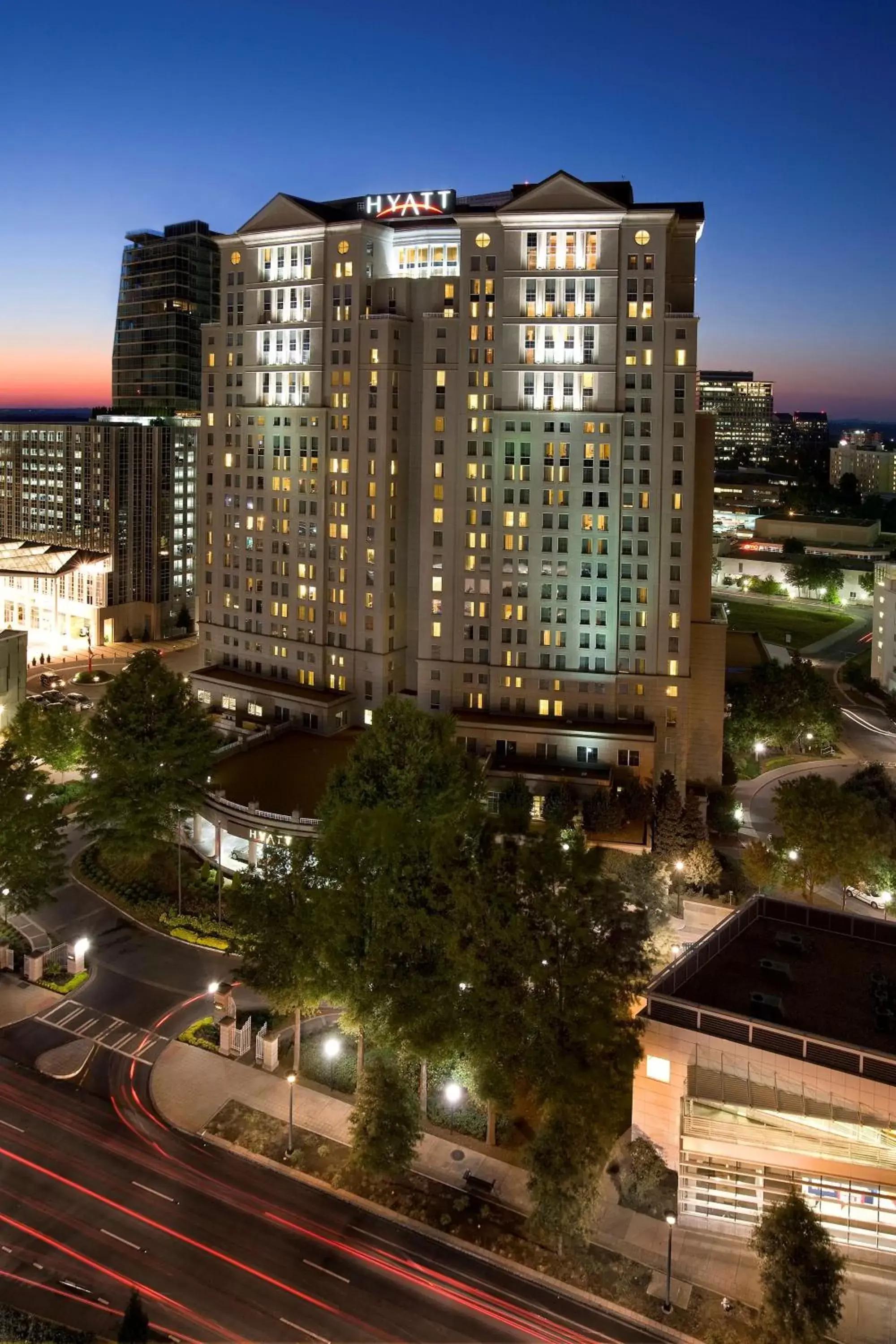 Property building in Grand Hyatt Atlanta in Buckhead