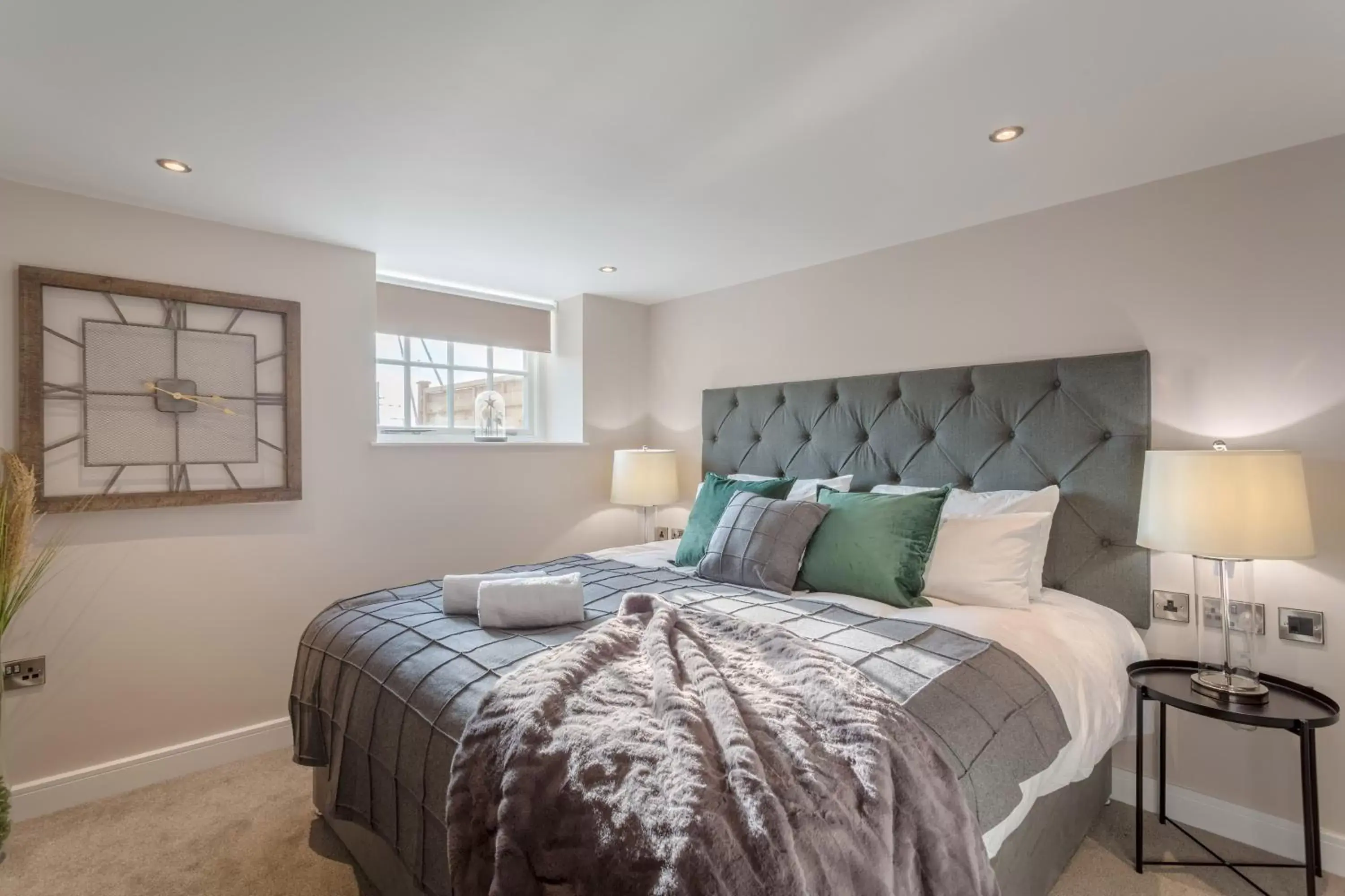 Bedroom, Bed in Heritage Mews Nottingham