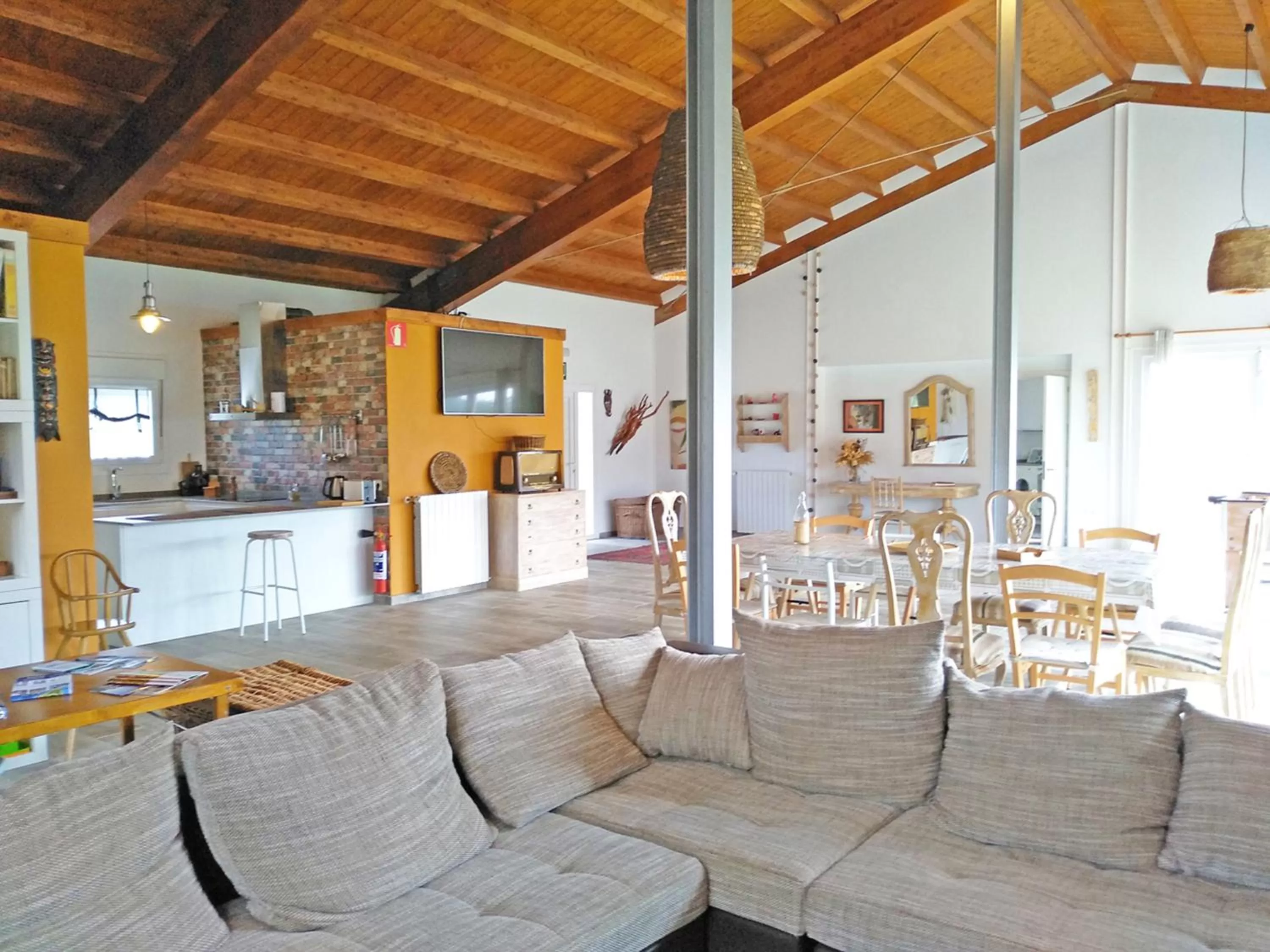 Living room in Casa Rural Txokoetxe
