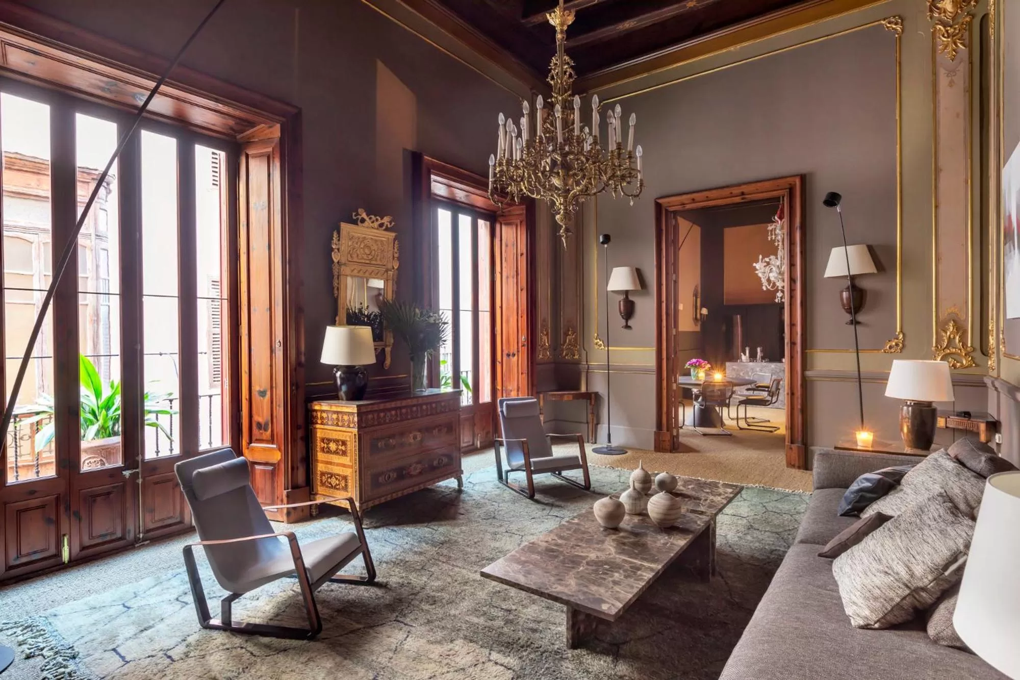 Communal lounge/ TV room in Can Cera Hotel