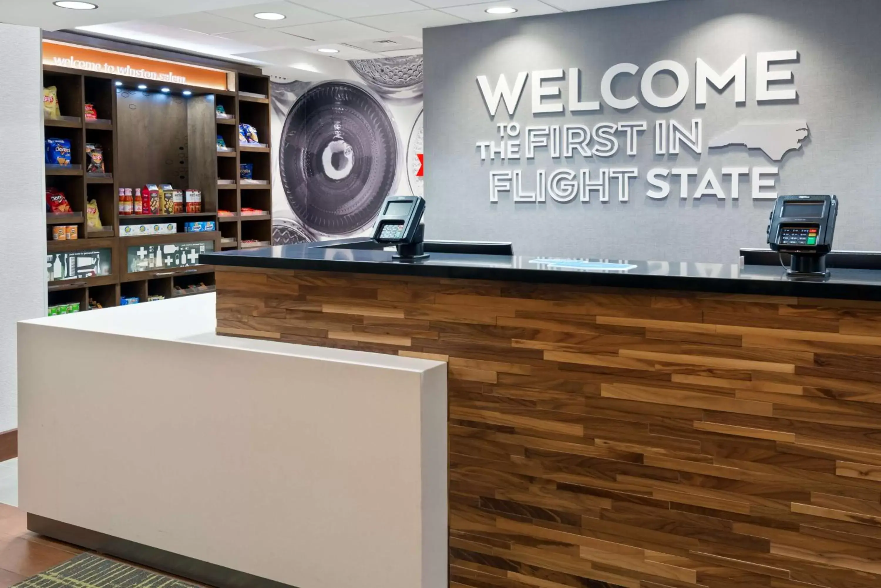 Lobby or reception in Hampton Inn & Suites Winston-Salem/University Area Lobby or reception in Hampton Inn & Suites Winston-Salem/University Area