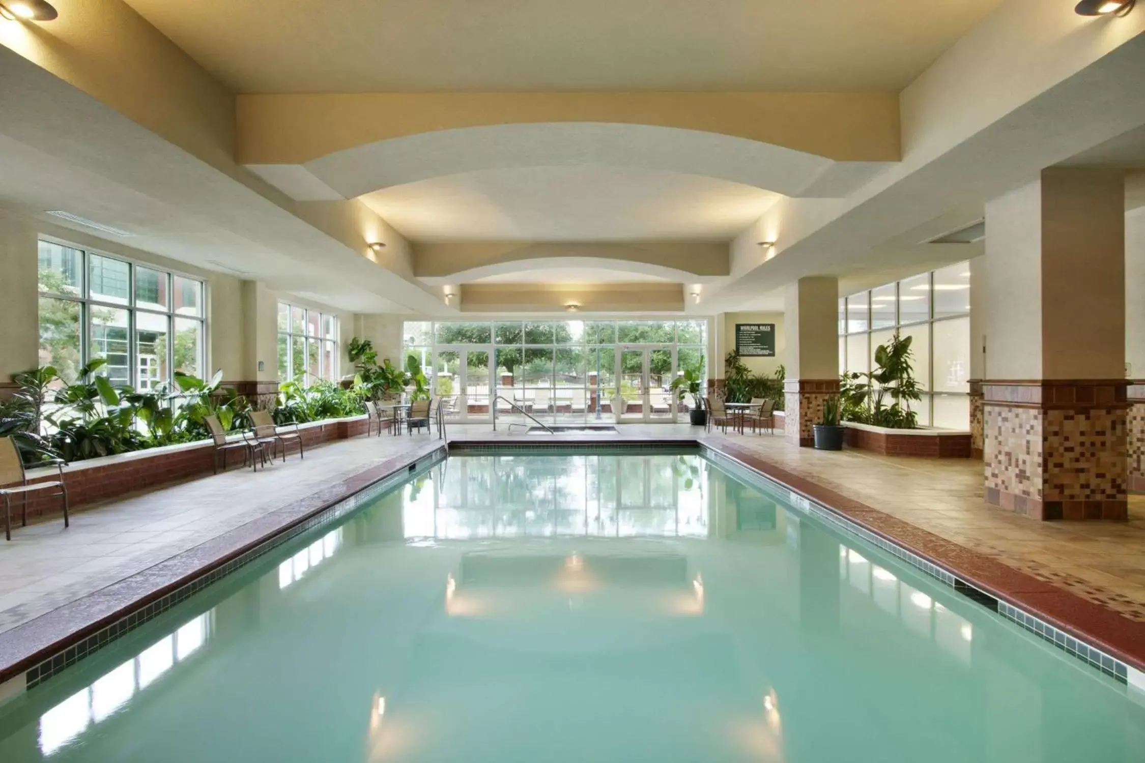 Pool view, Swimming Pool in Embassy Suites North Charleston Airport Hotel Convention