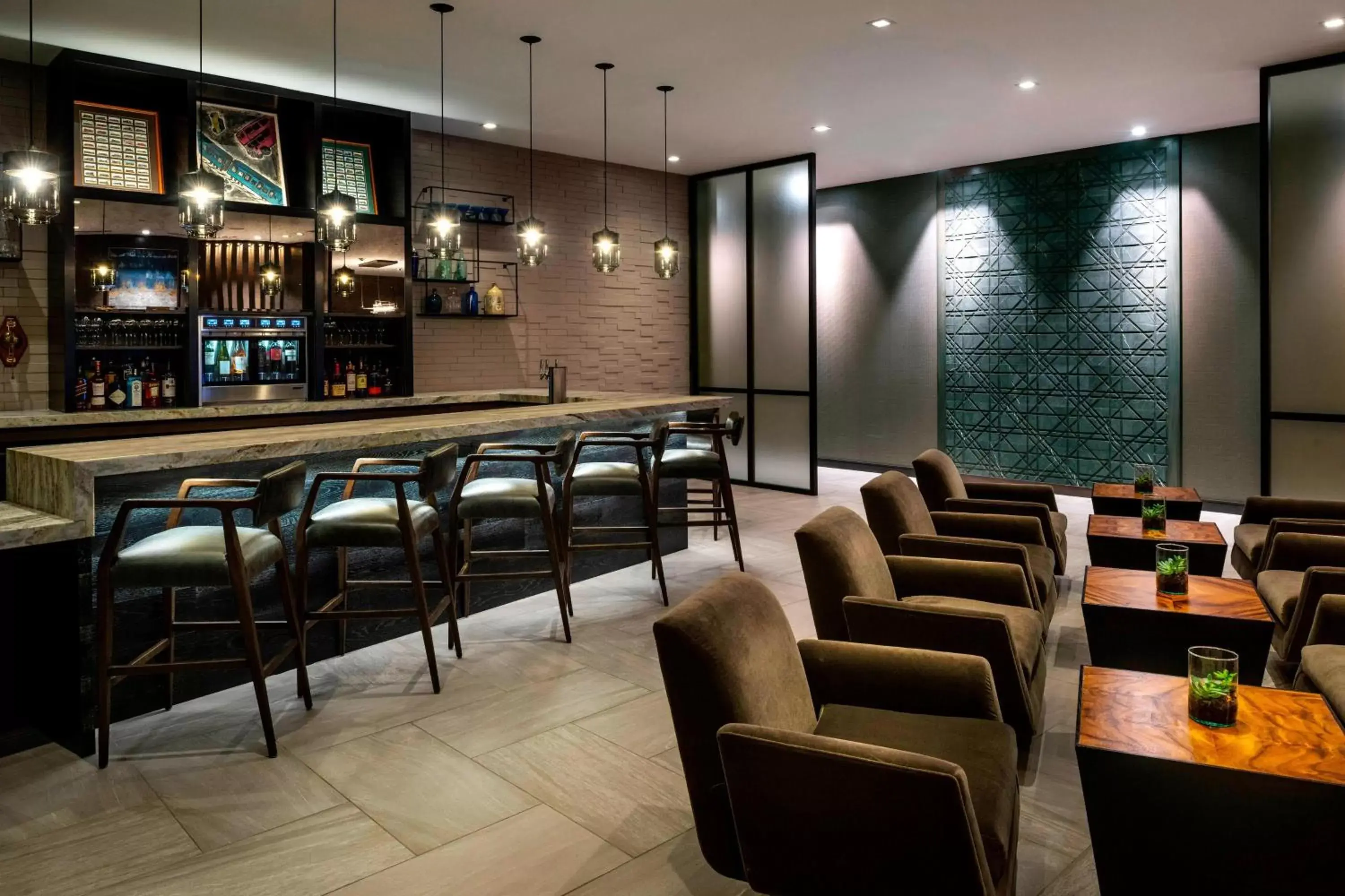 Lounge or bar, Lounge/Bar in AC Hotel by Marriott Boston Cleveland Circle