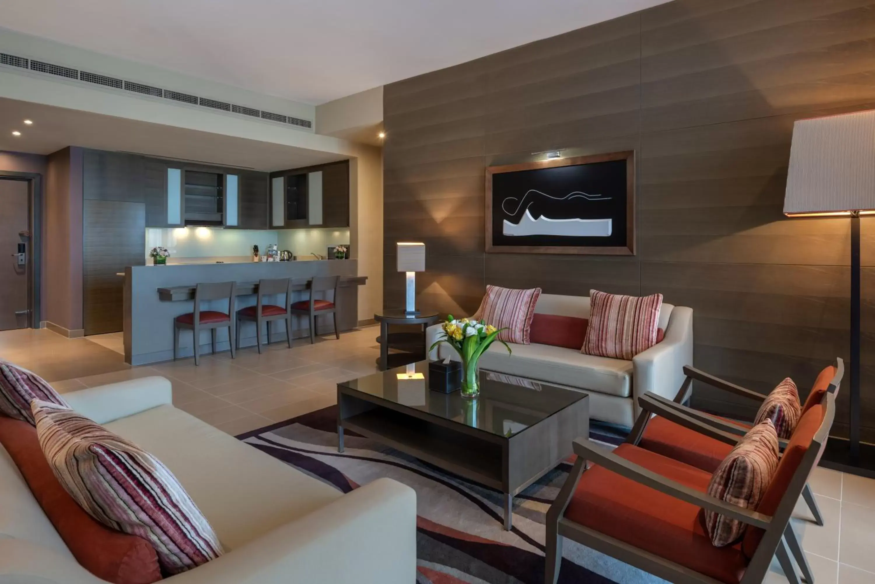 Kitchen or kitchenette, Seating Area in Park Arjaan by Rotana, Abu Dhabi