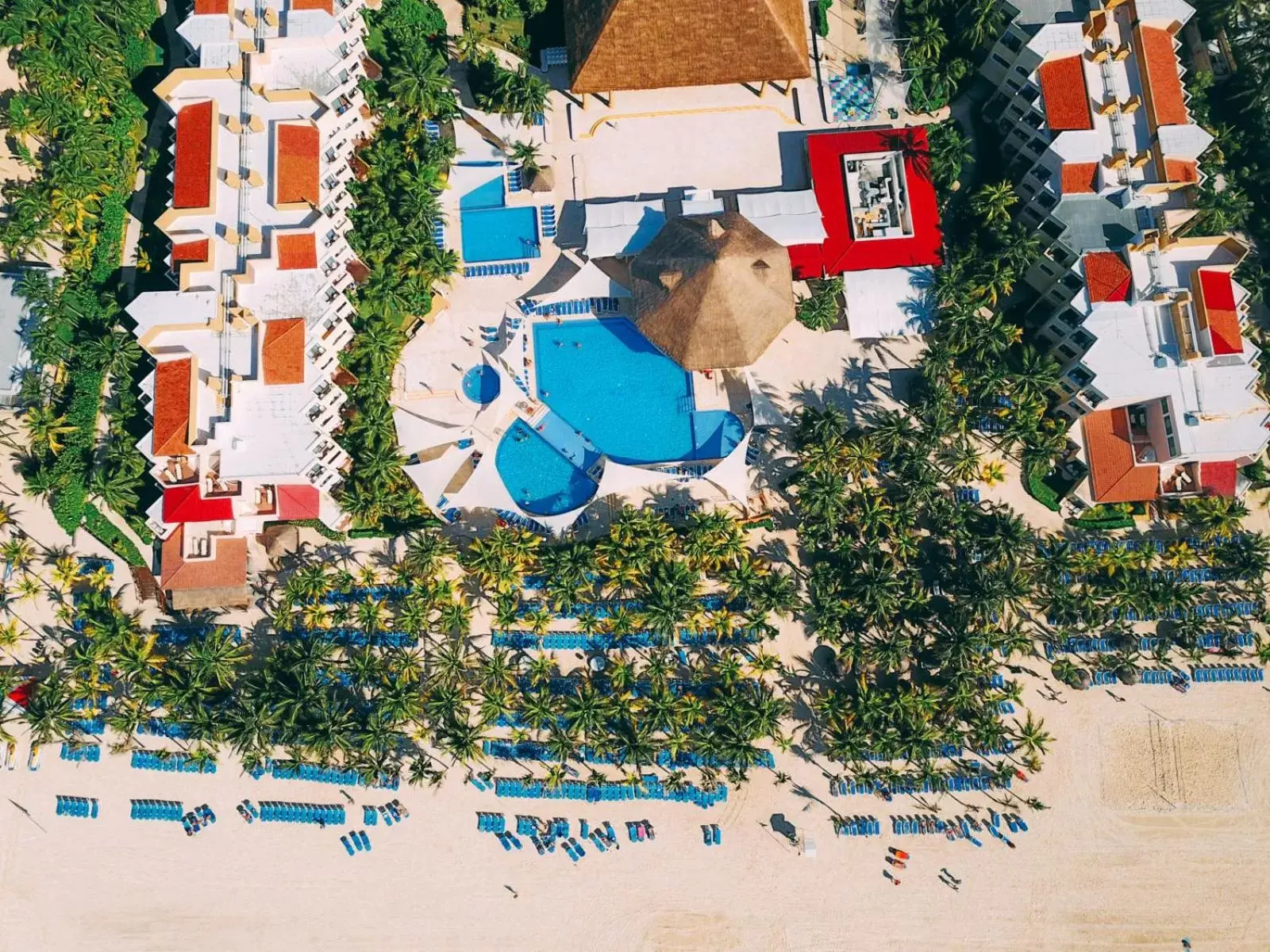 Swimming pool, Bird's-eye View in Viva Maya by Wyndham, A Trademark All Inclusive Resort