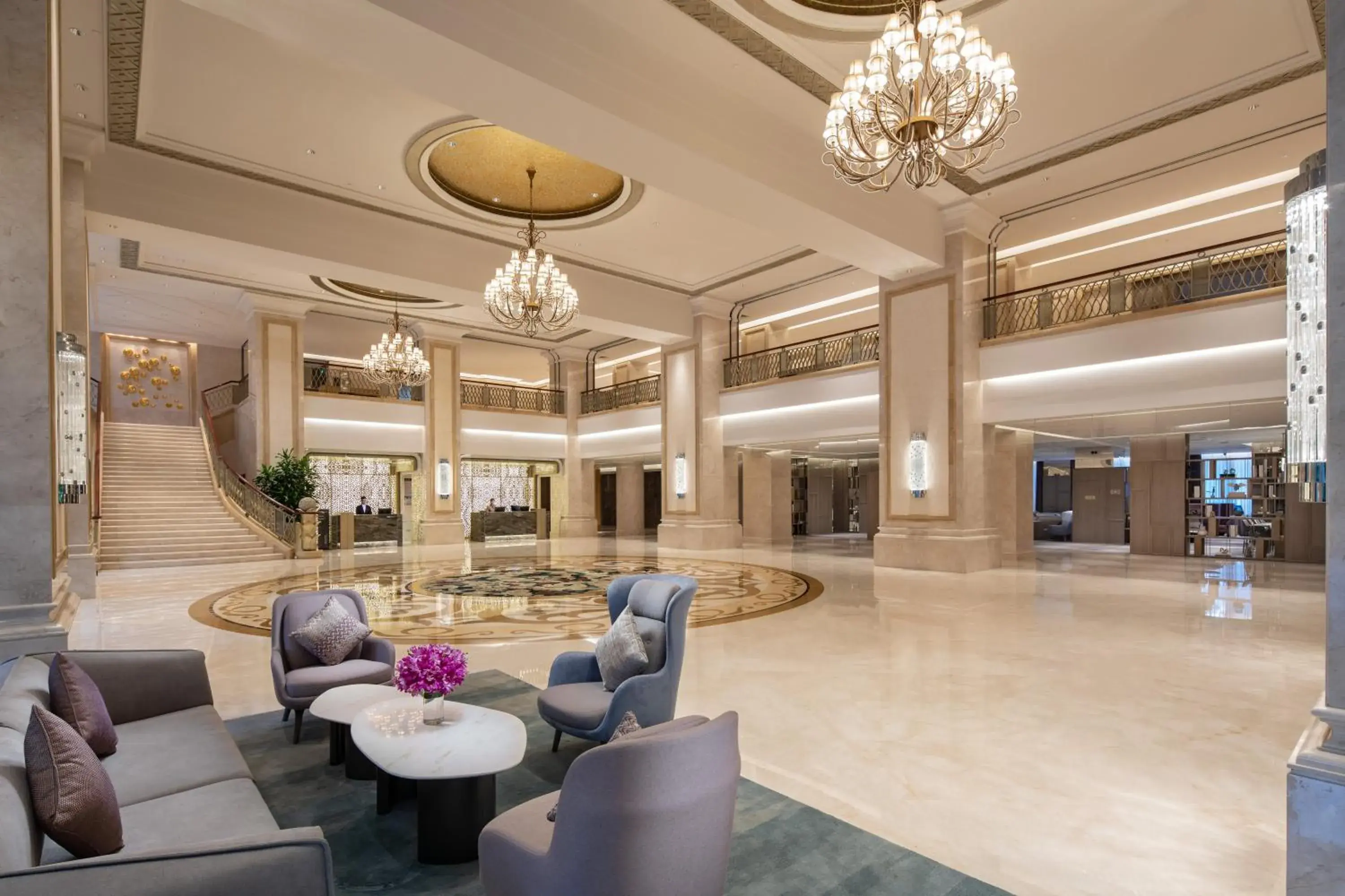 Property building, Lobby/Reception in Crowne Plaza Fuzhou South, an IHG Hotel