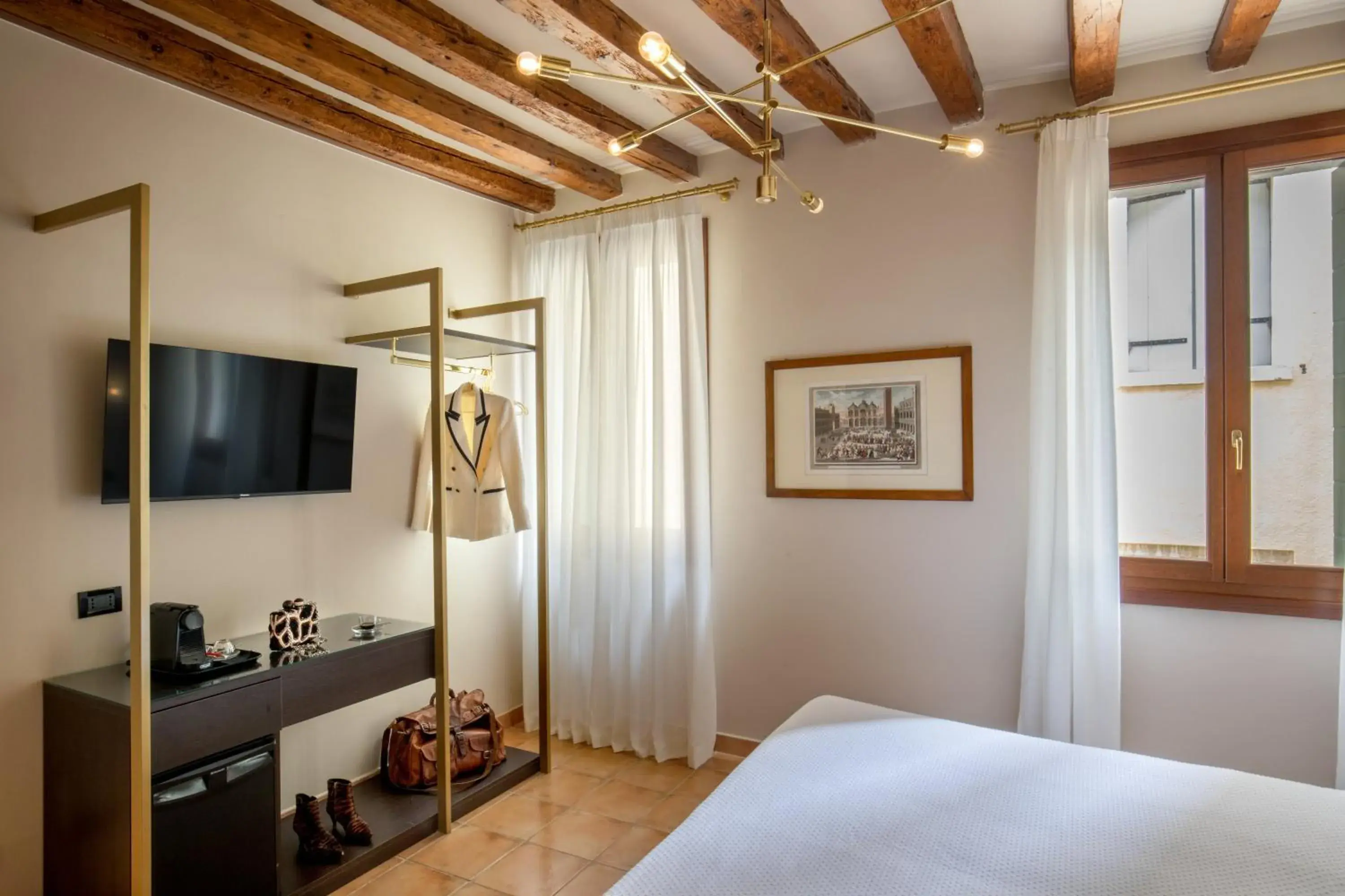 Bedroom, TV/Entertainment Center in Antica Casa Coppo