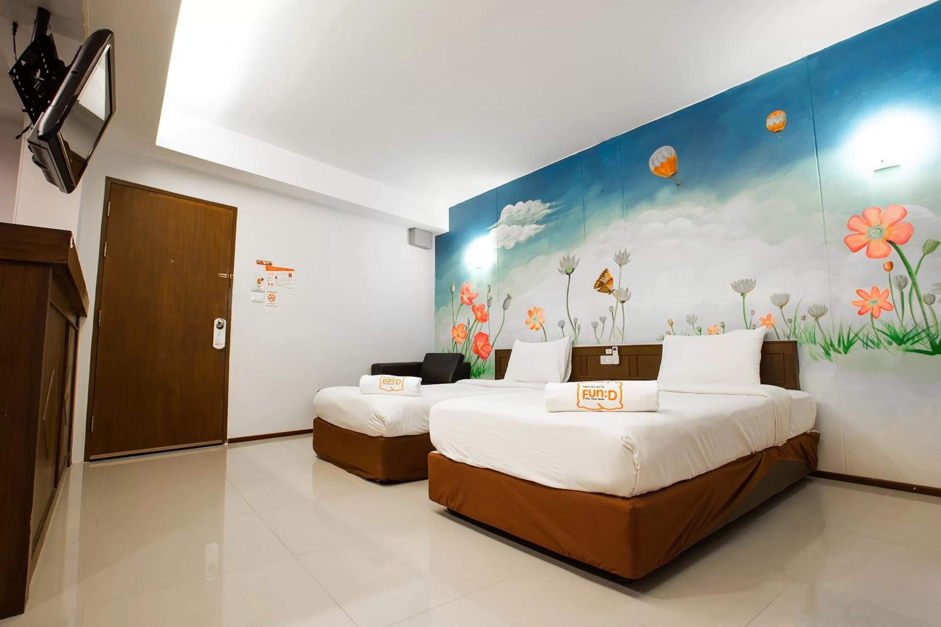 Bedroom, Bed in Fun-D City View SHA Plus