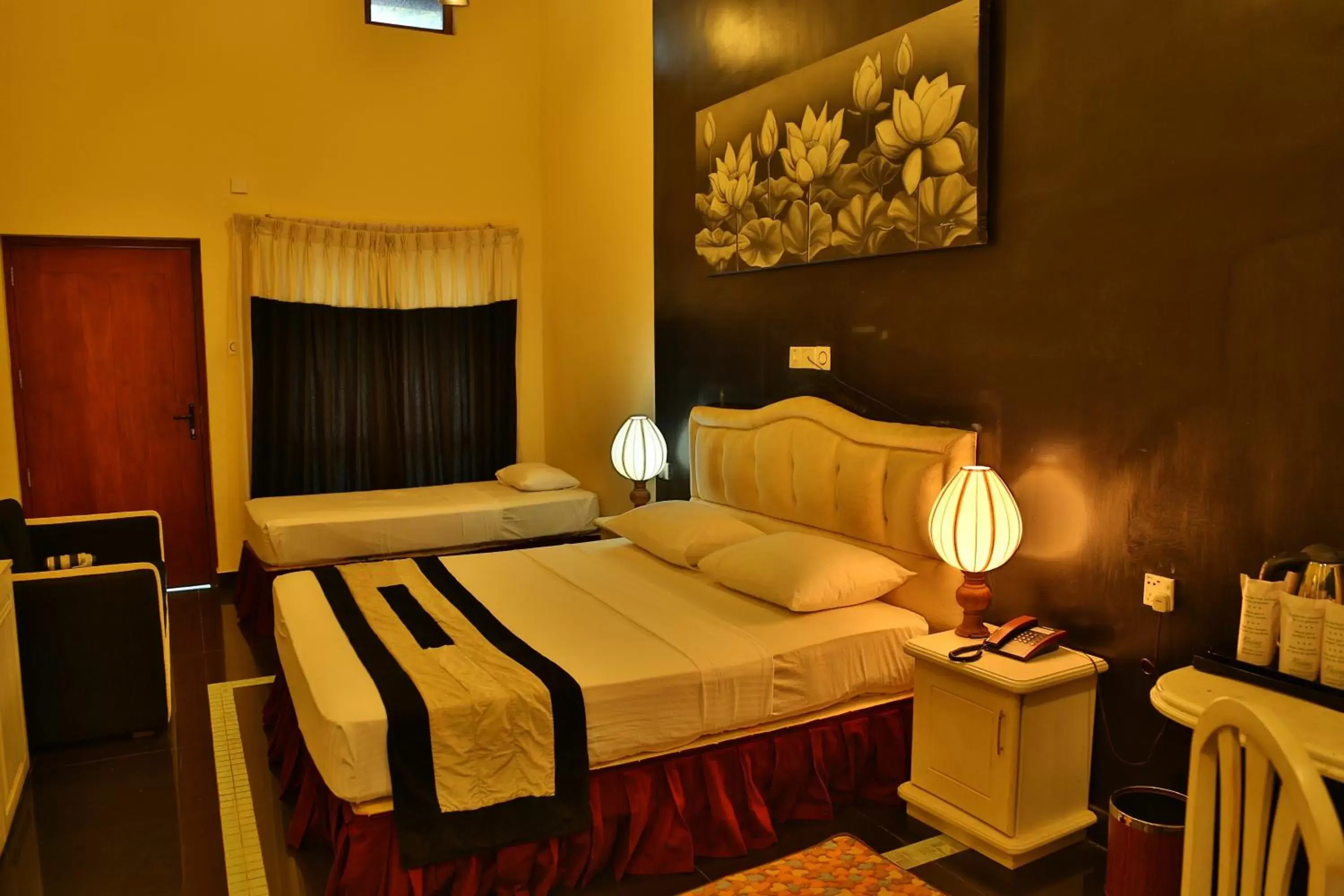 Bed in Miridiya Lake Resort