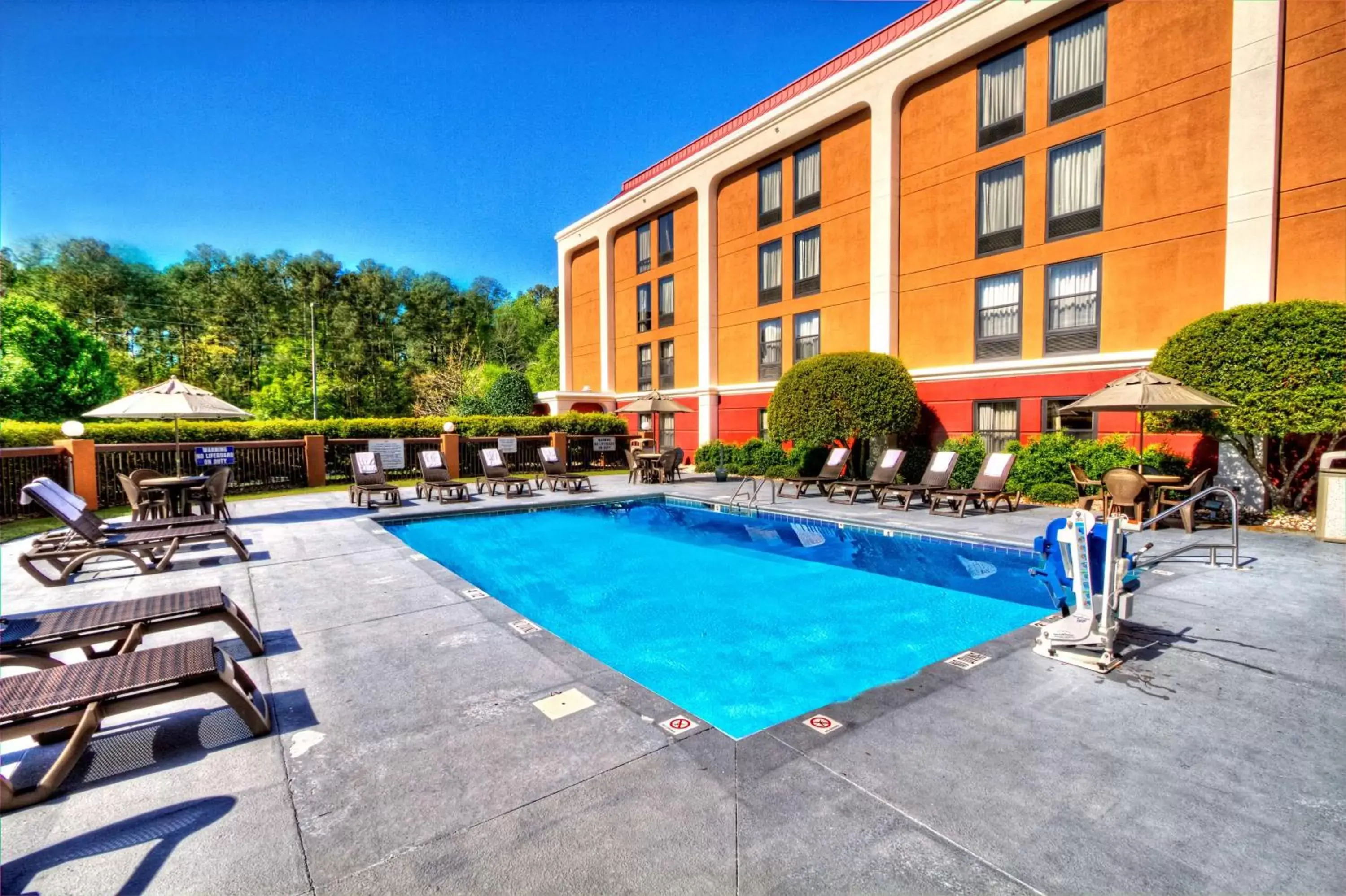 Pool view, Swimming Pool in Hampton Inn Goldsboro