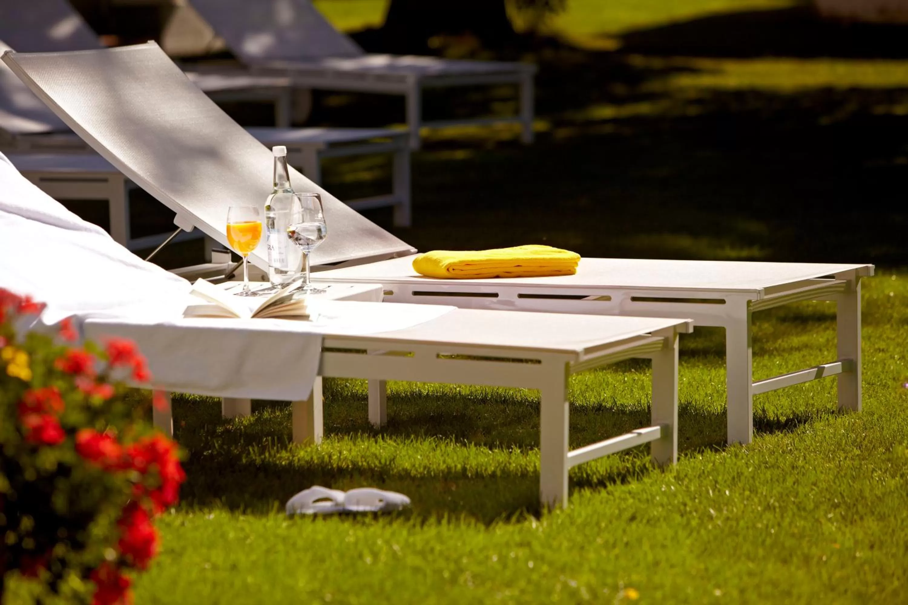 Garden in Hotel Steinbock Pontresina