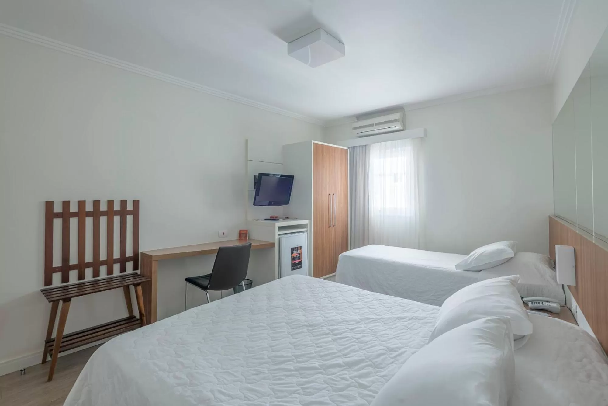 Bed in Hotel Glória Blumenau