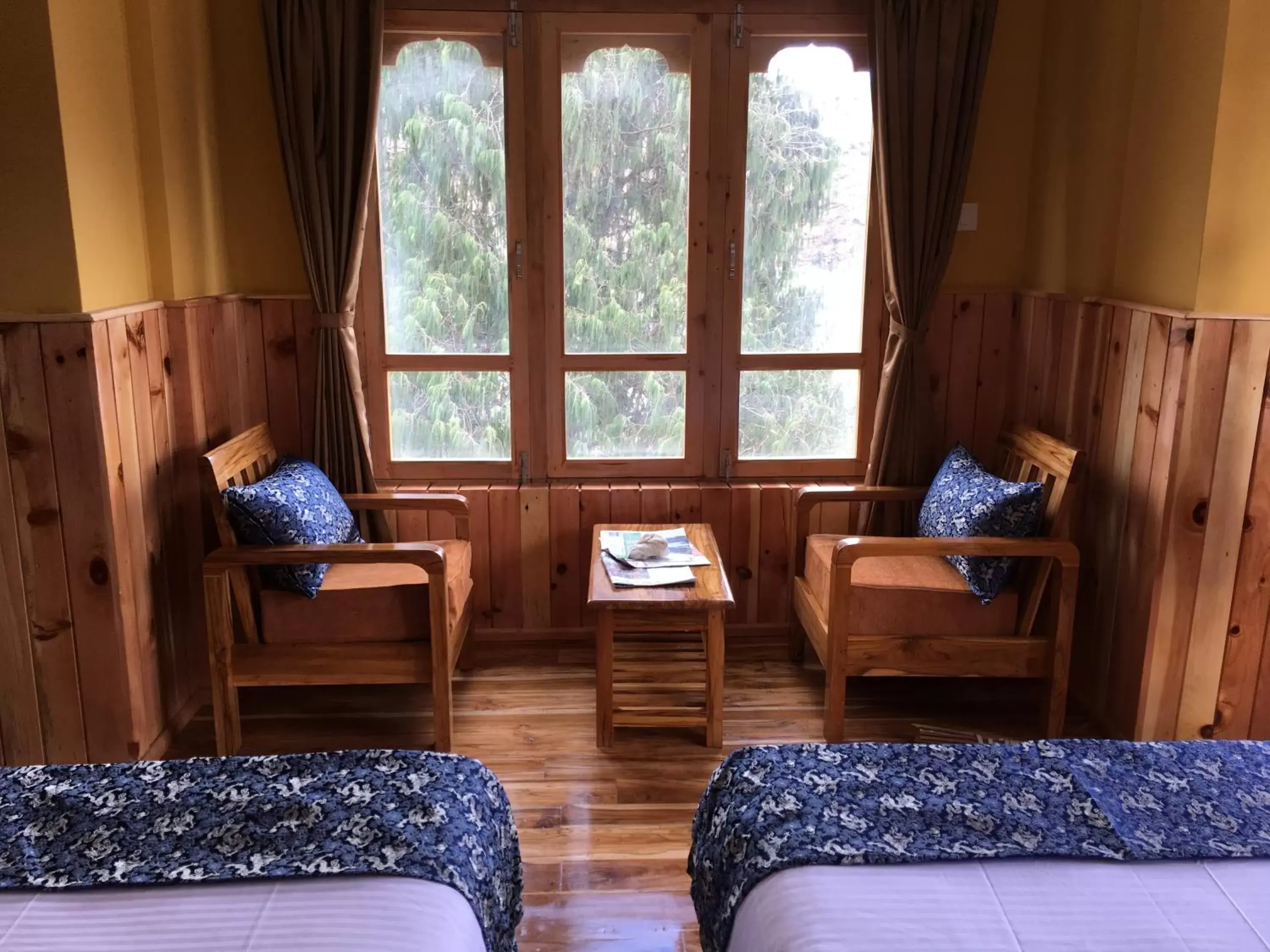 Seating area in Hotel Khamsum Seating area in Hotel Khamsum