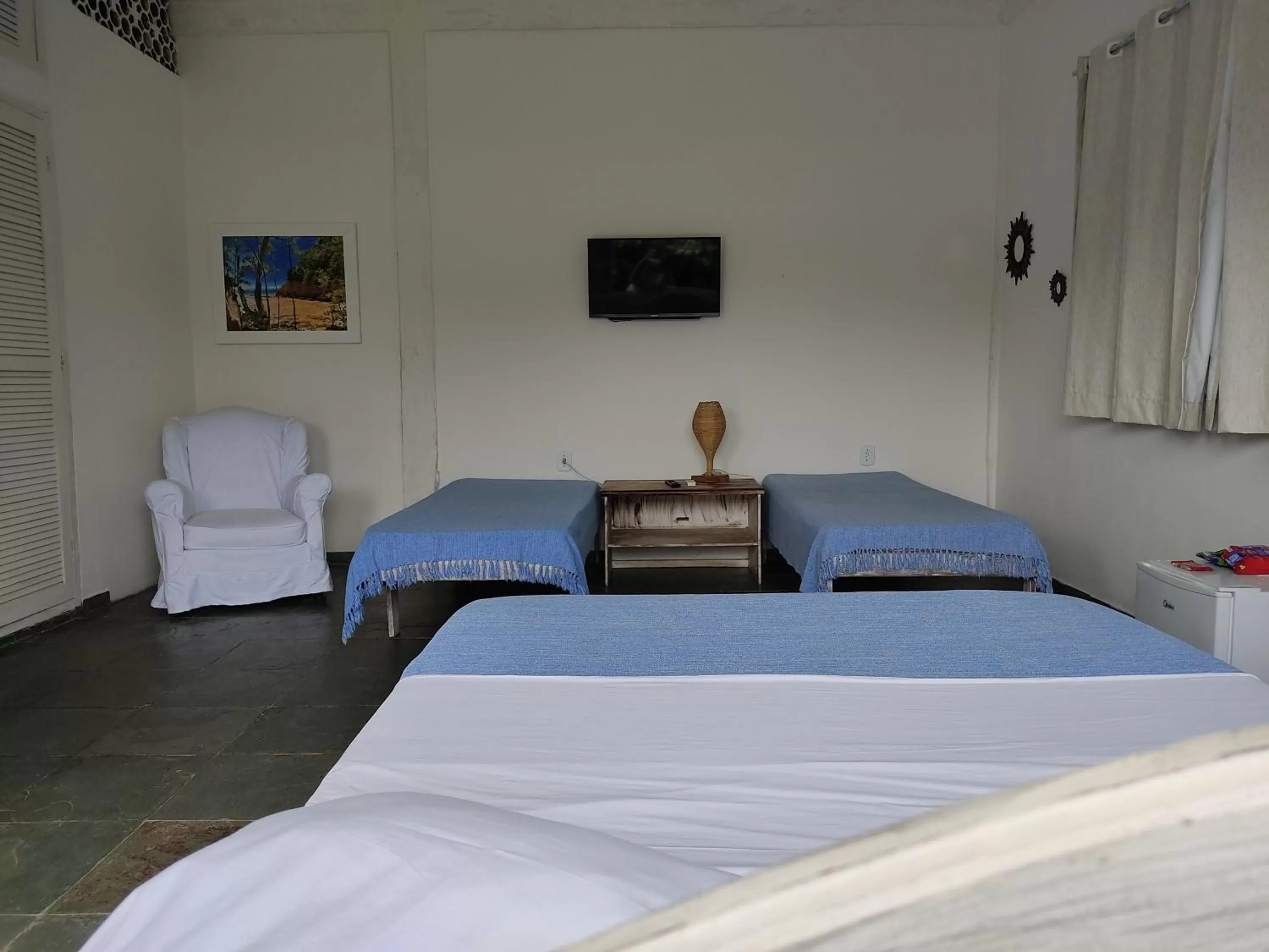 Bed in Pousada Manaaki