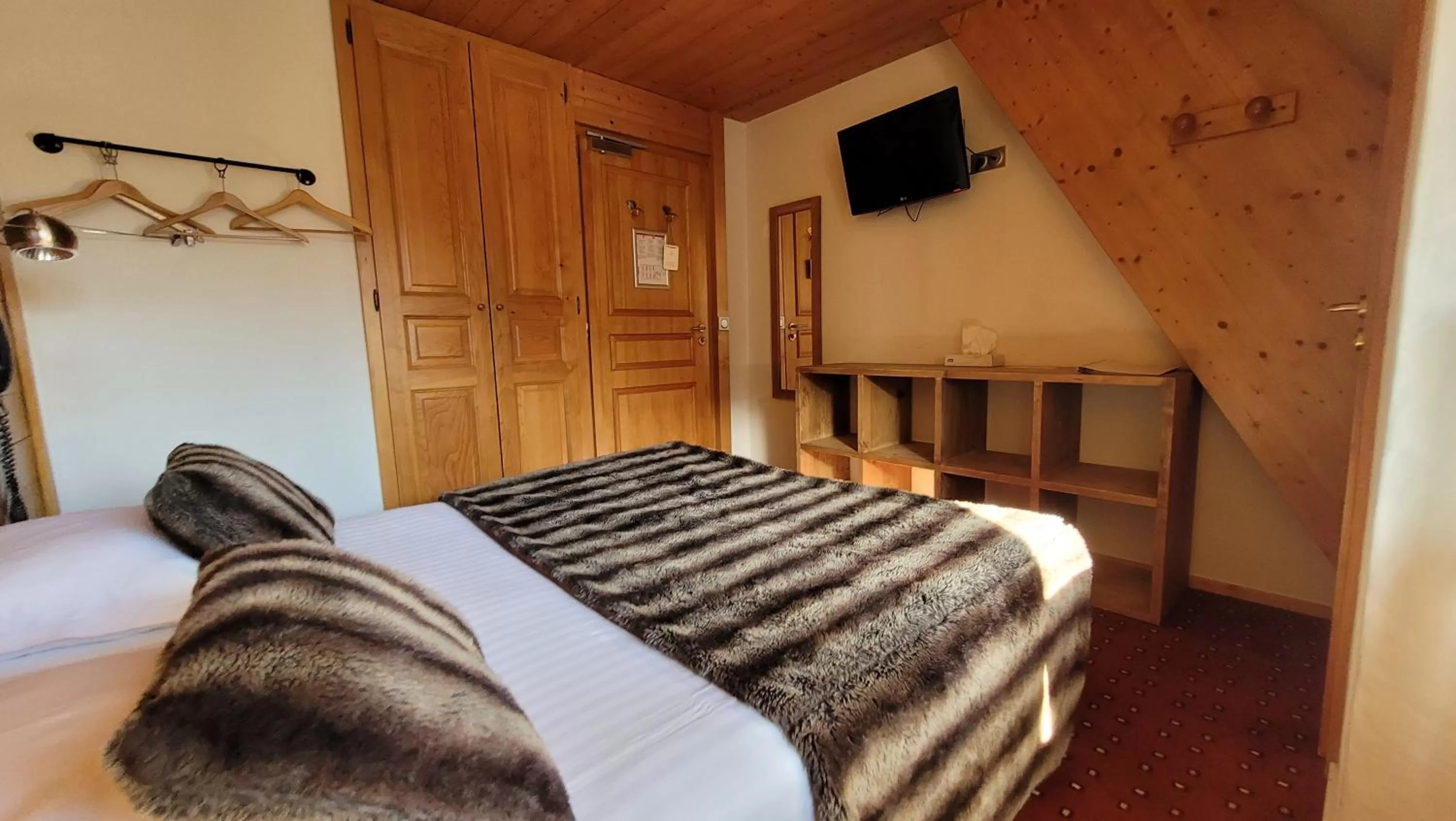 Bed in Hotel Christiania