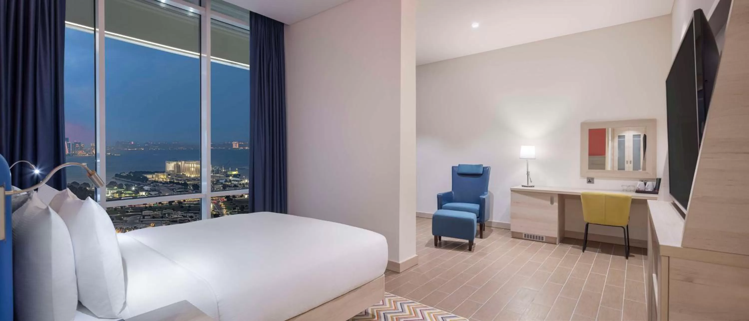 Bedroom, Bed in Hampton By Hilton Doha Old Town